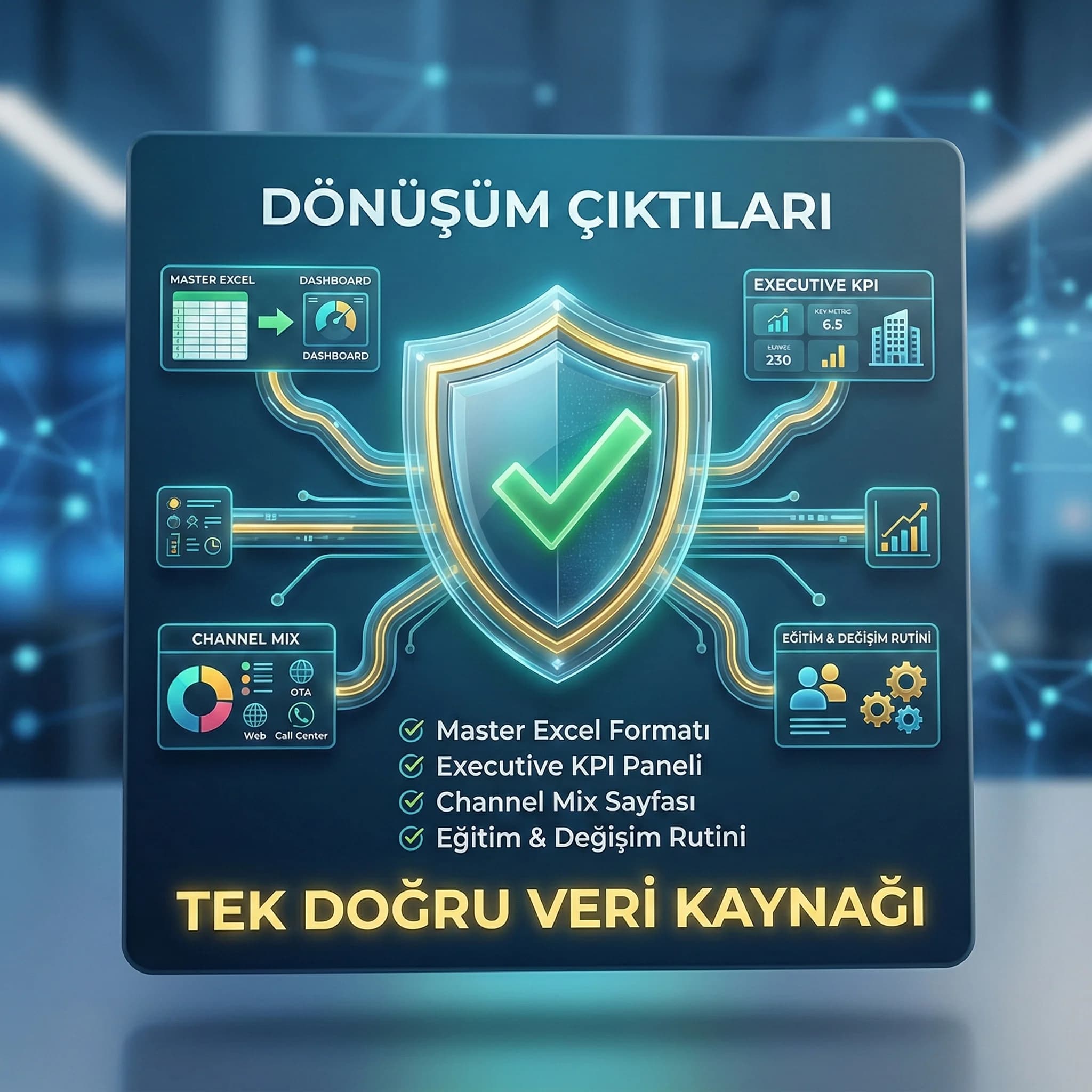 Excel’den Looker Studio’ya geçiş deliverables ve tek doğru kaynak faydasını gösteren proof kartı