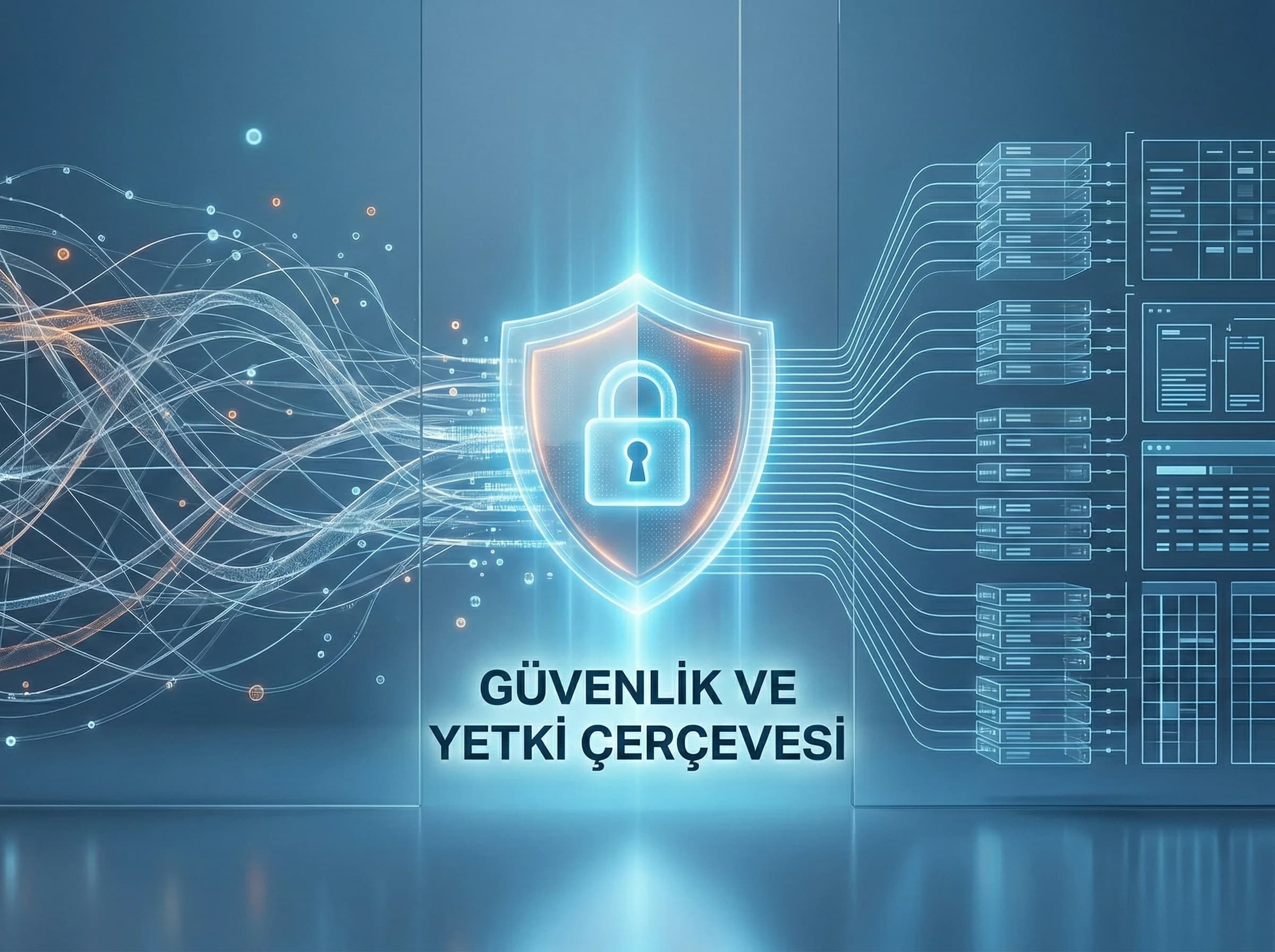 Güvenlik ve yetki çerçevesine geçişi ayıran sade divider görseli