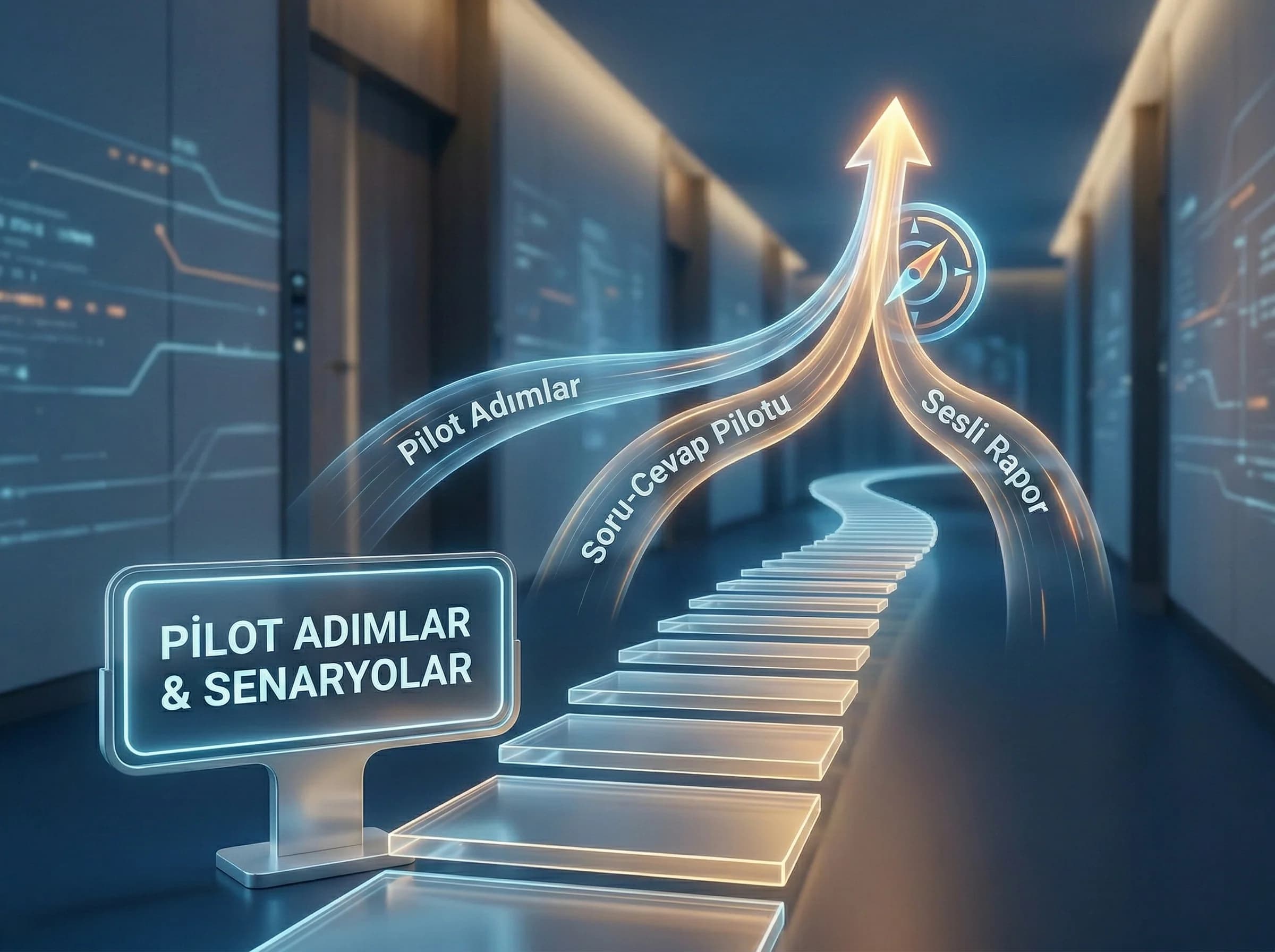Pilot adımlar ve senaryolara geçişi ayıran sade divider görseli