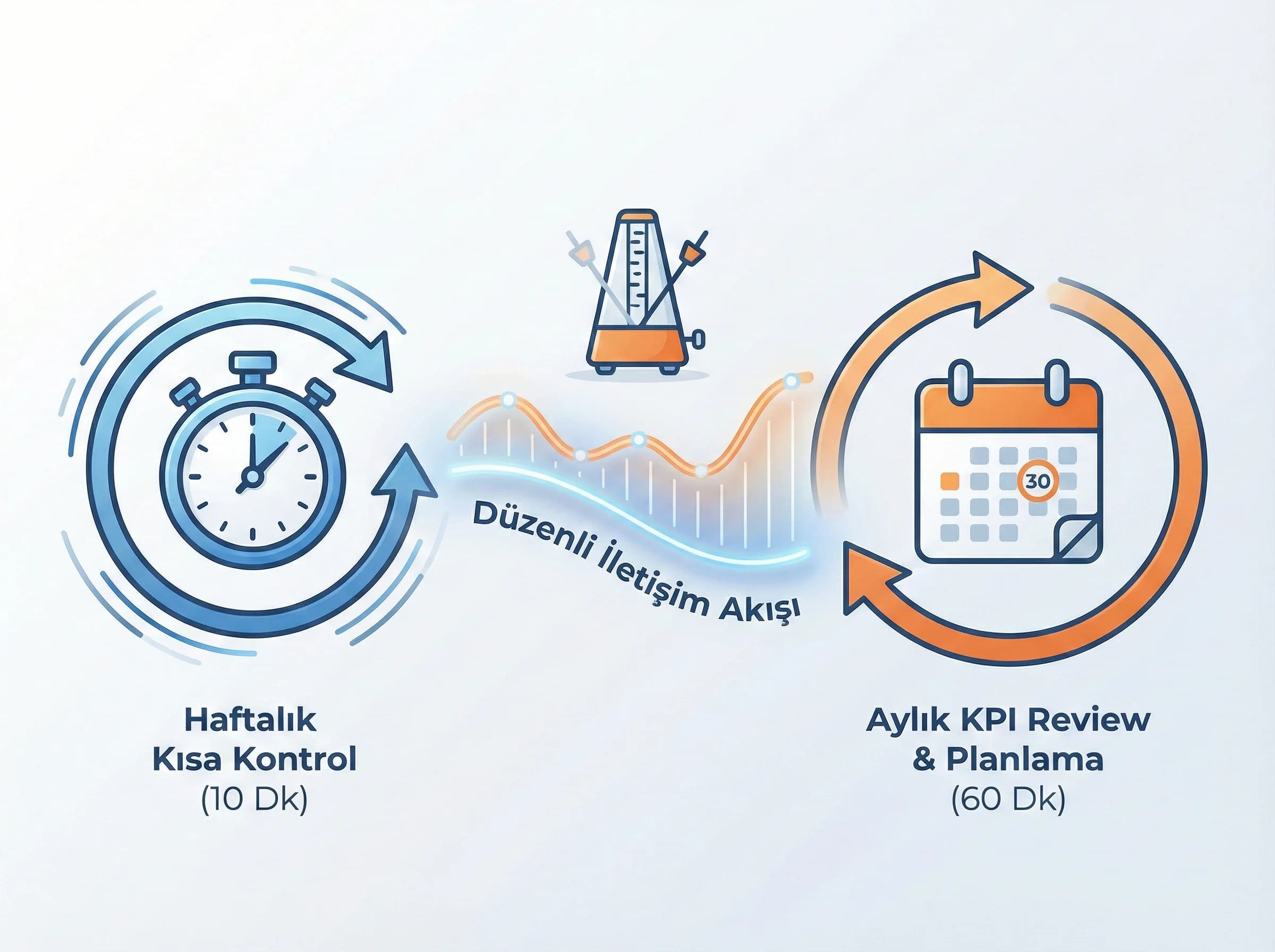 Toplantı ritmine ve süreç akışına geçişi ayıran bölüm görseli