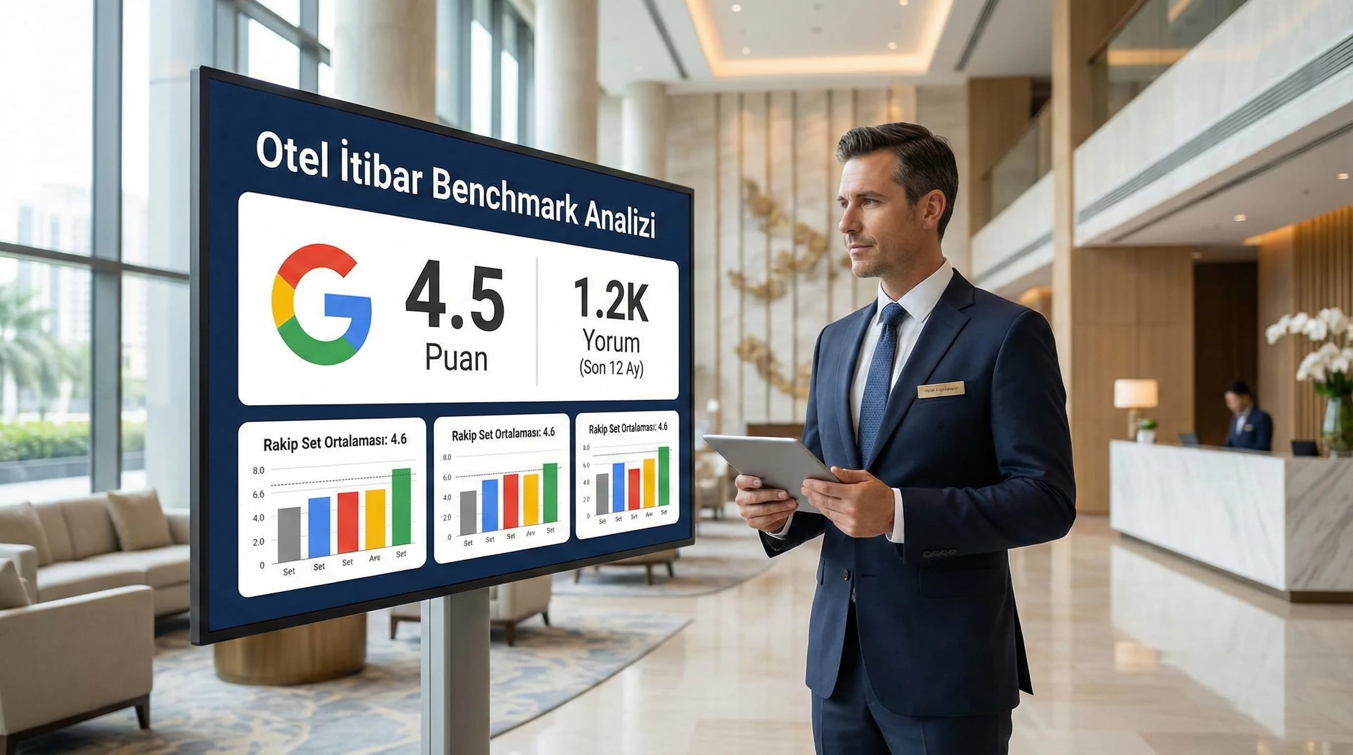 Otel Yorum ve Puan Benchmark’ı: Google Puanı, Yorum Sayısı ve Rakiplerle Kıyaslama