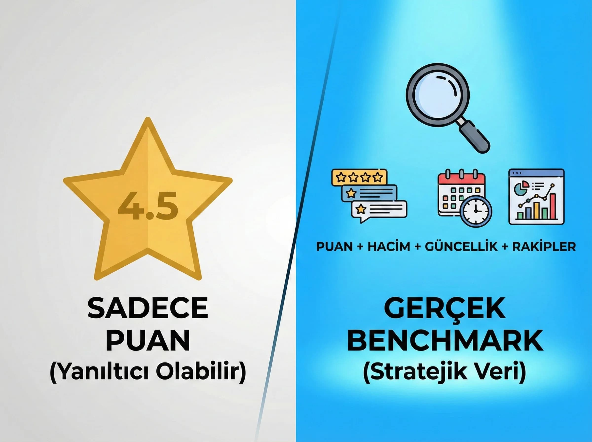 İtibar benchmark kavramını sade ayıran otel bölüm görseli
