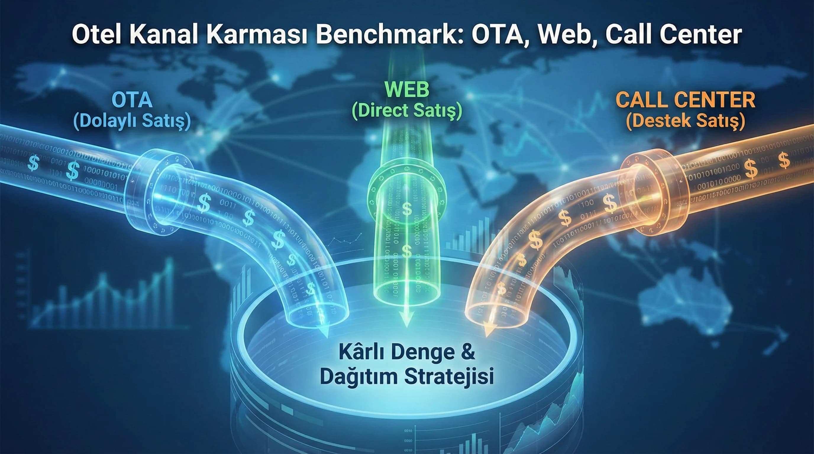 OTA, Web ve Call Center Kanal Karması Benchmark’ı: Satış Dağılımınızı Rakiplerle Kıyaslamak