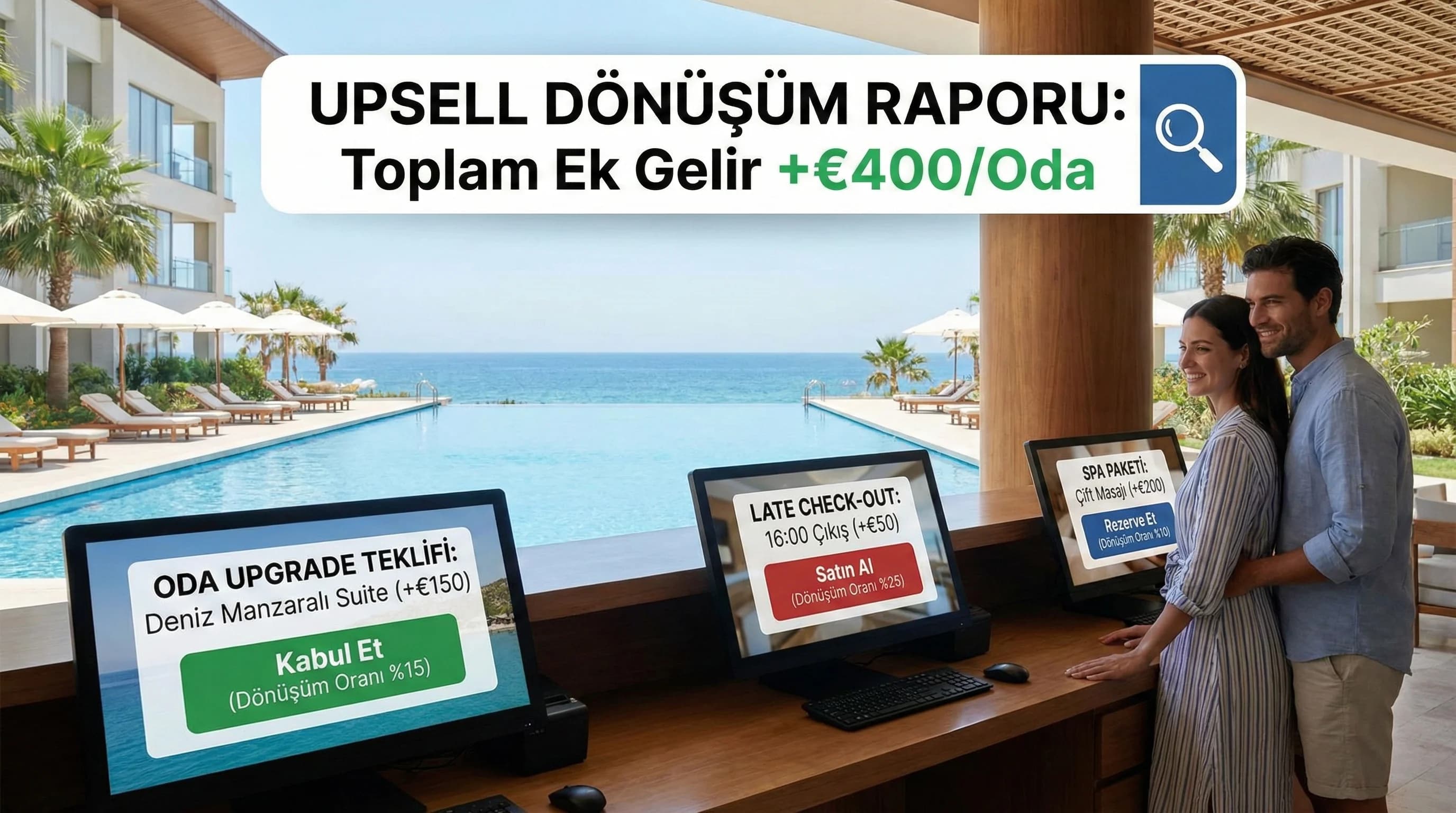 UpSell & Cross-Sell Dönüşüm Raporlama: Oda Upgrade, Spa ve Geç Çıkış Satışlarını Ölçmek