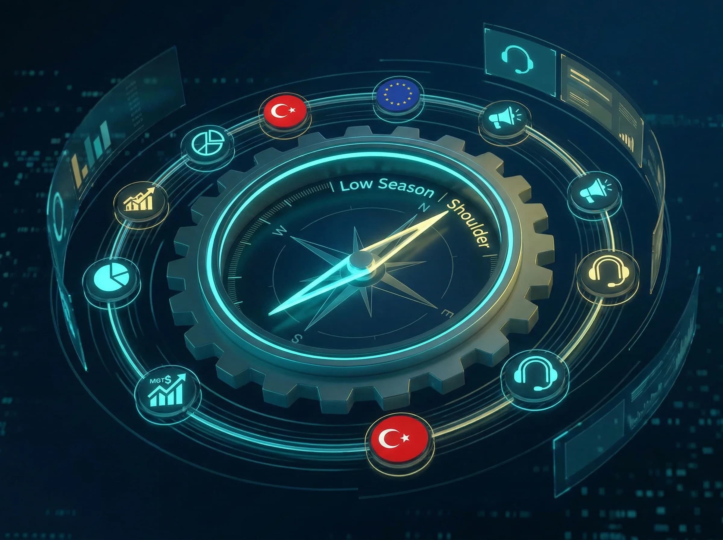 Düşük sezon ve shoulder KPI okumasına geçişi ayıran görsel