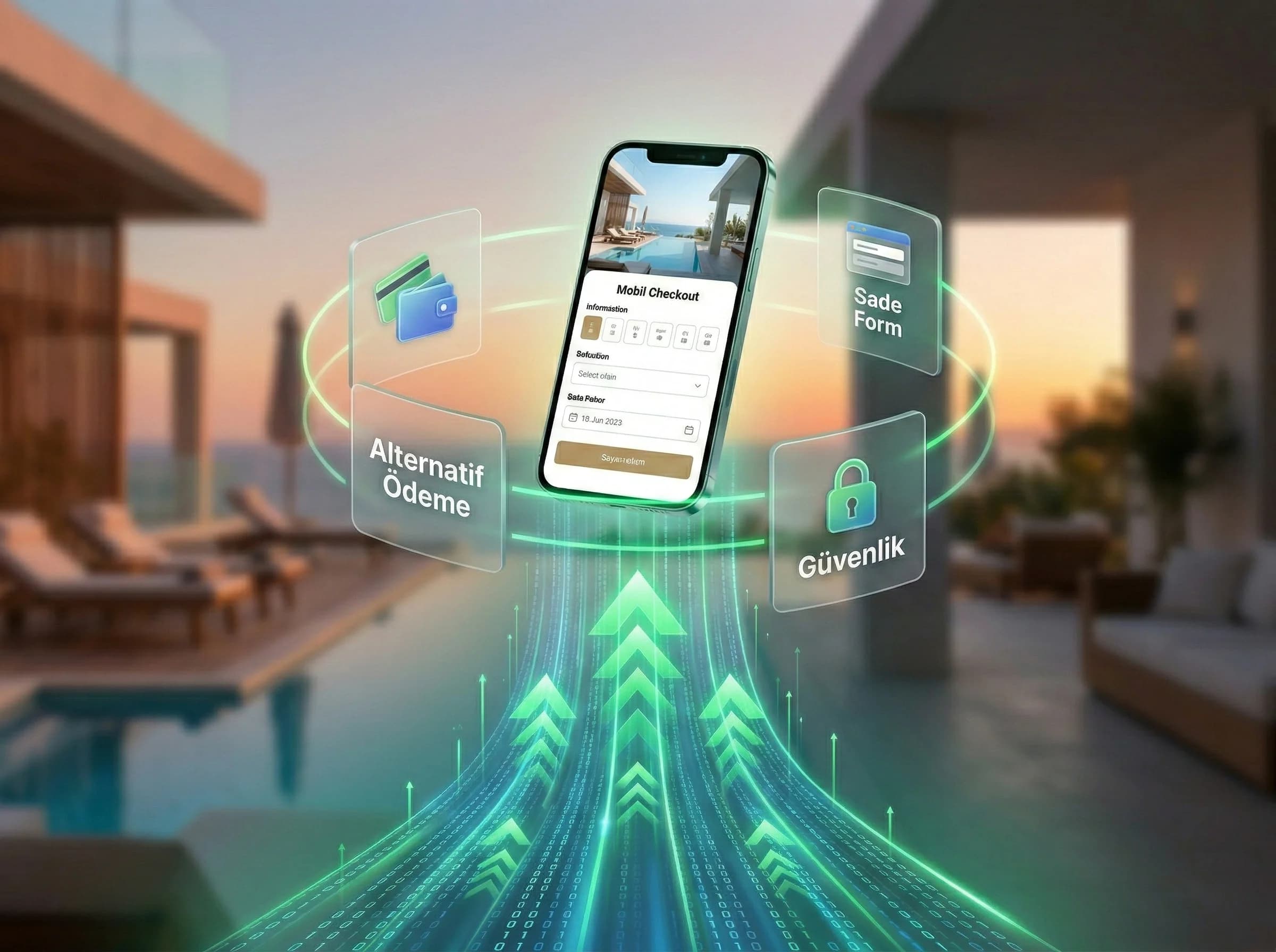 Mobil optimizasyon senaryolarına geçişi ayıran görsel