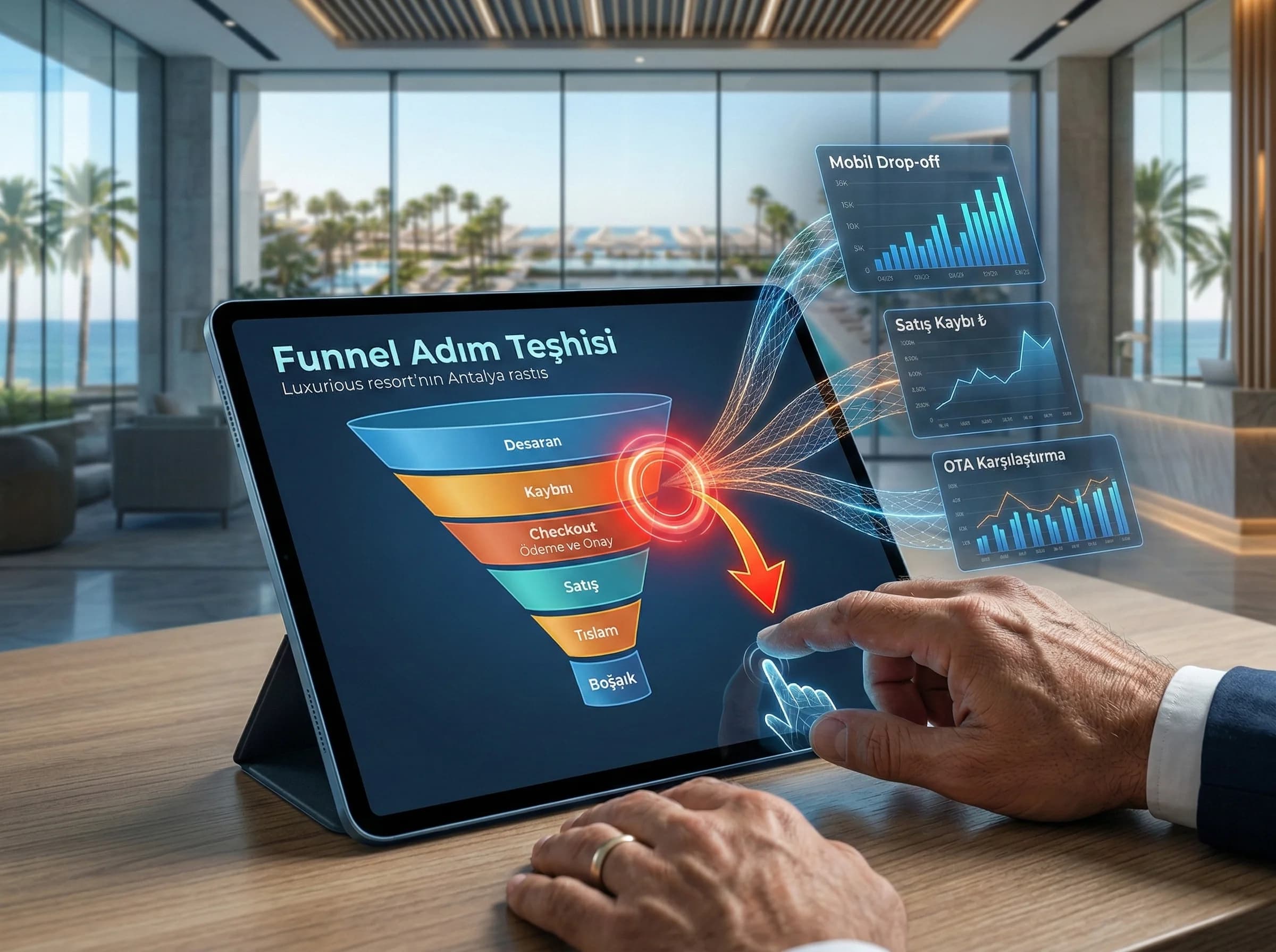 Funnel adım teşhisine geçişi ayıran görsel