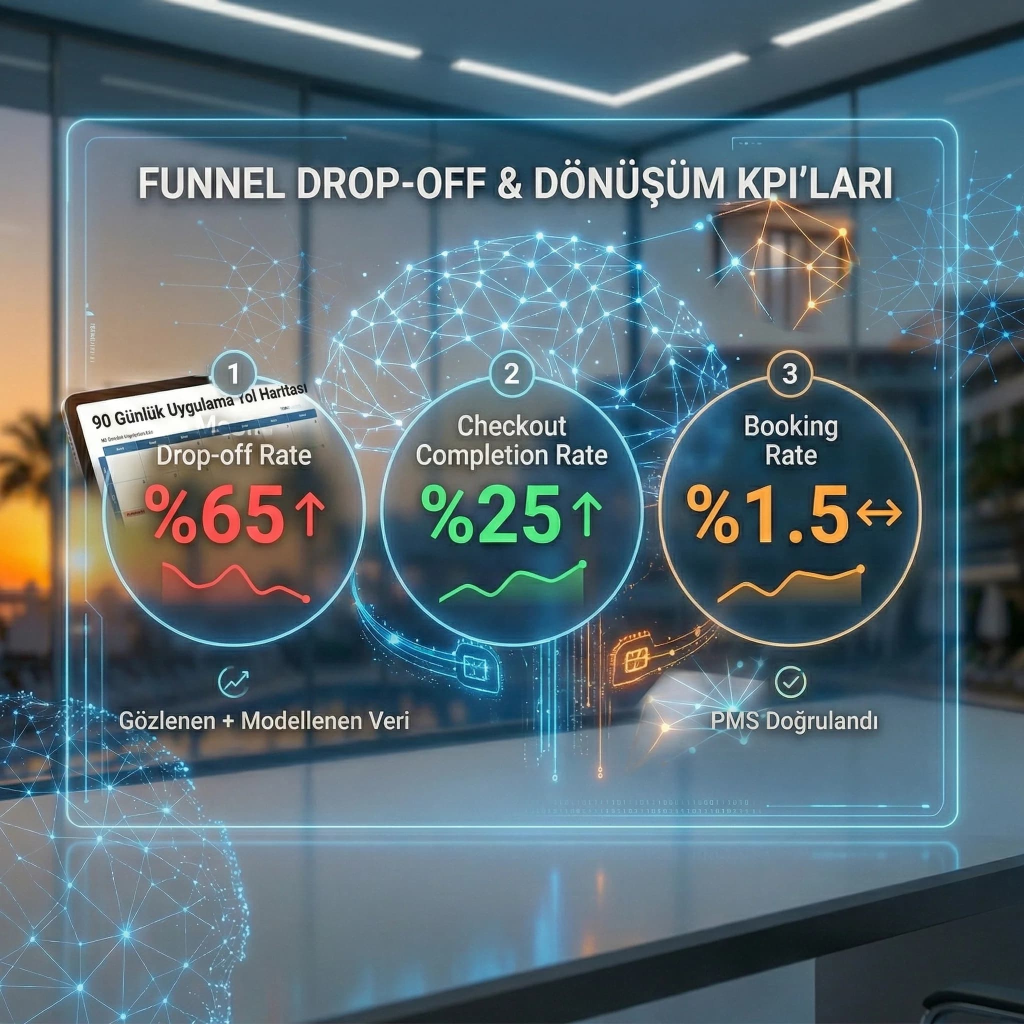 Observed vs modeled KPI’ların ve trend okumanın özet kartı