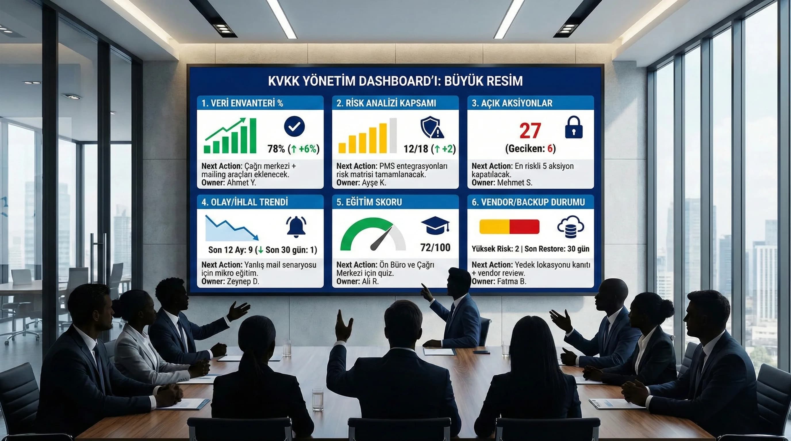 KVKK Uyumunda Yönetim Dashboard’ı: KPI’larla “Büyük Resmi” Görmek