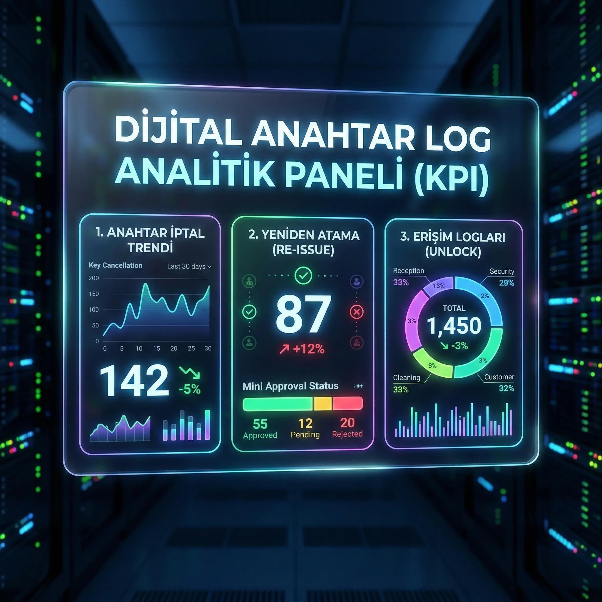 Anahtar iptali/yeniden atama ve erişim KPI’ları, olay inceleme performansını izler