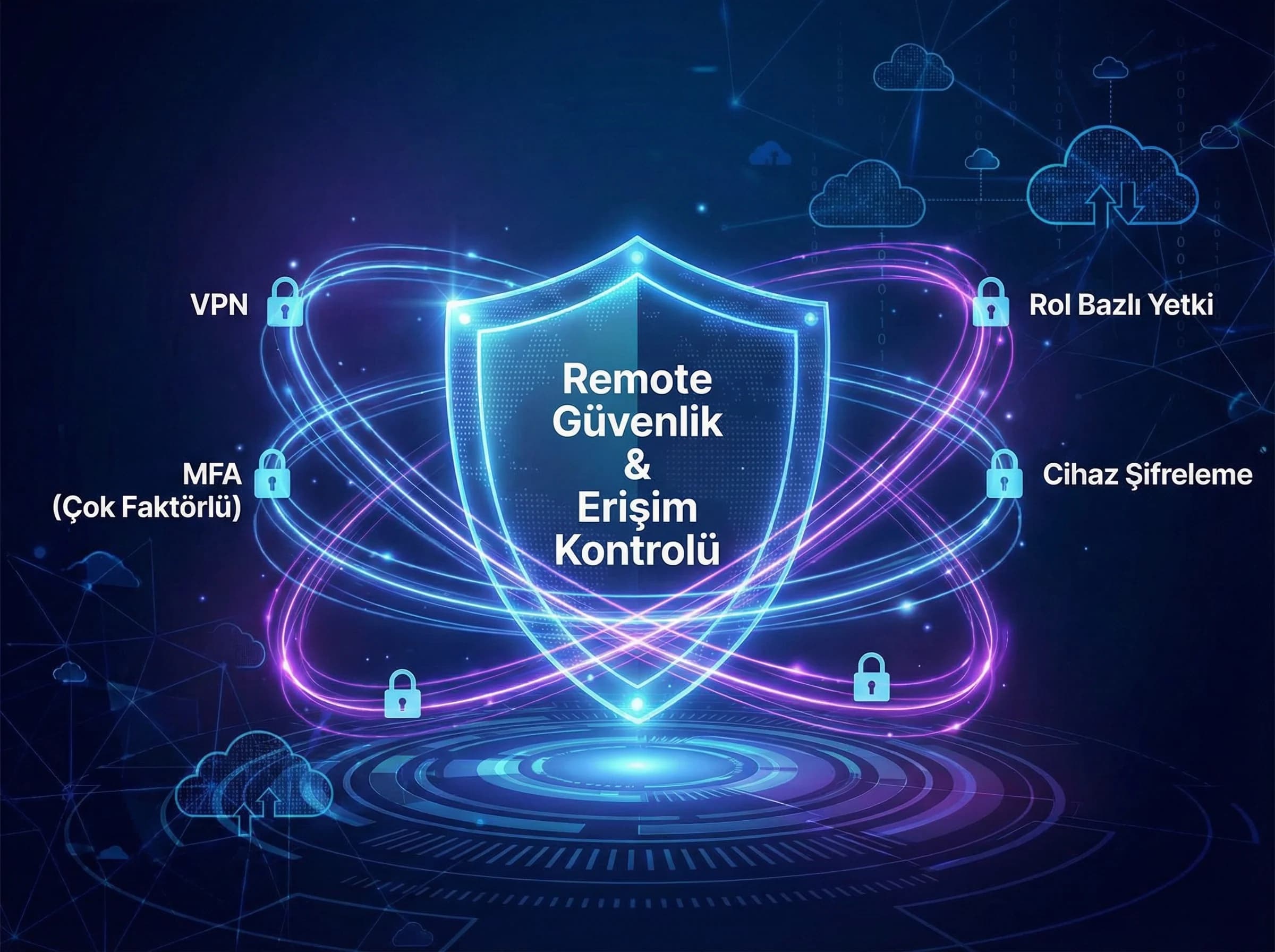 VPN ve güvenlik altyapısı bölümü, otel çağrı merkezi erişim politikası teması
