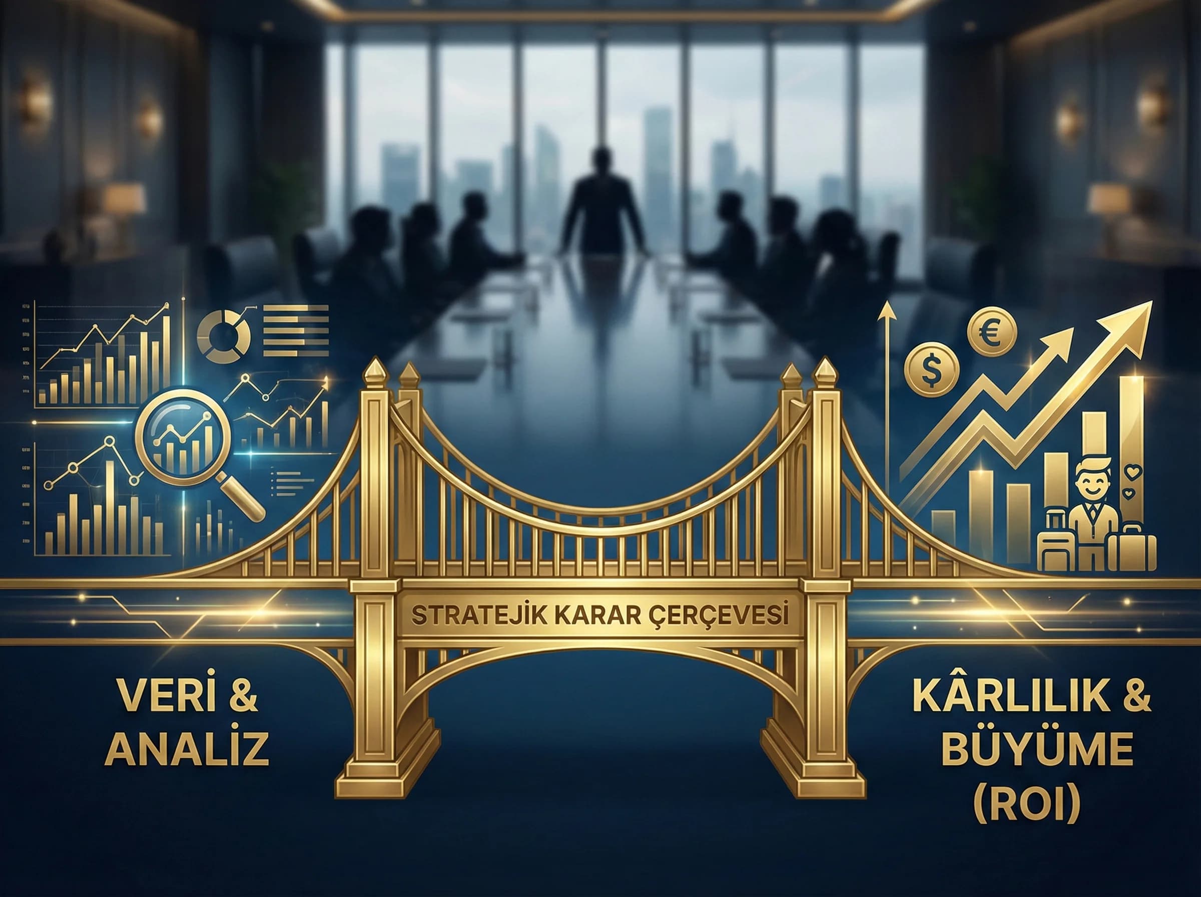 ROI ve karar çerçevesi bölümü, yönetim seviyesi değerlendirme teması