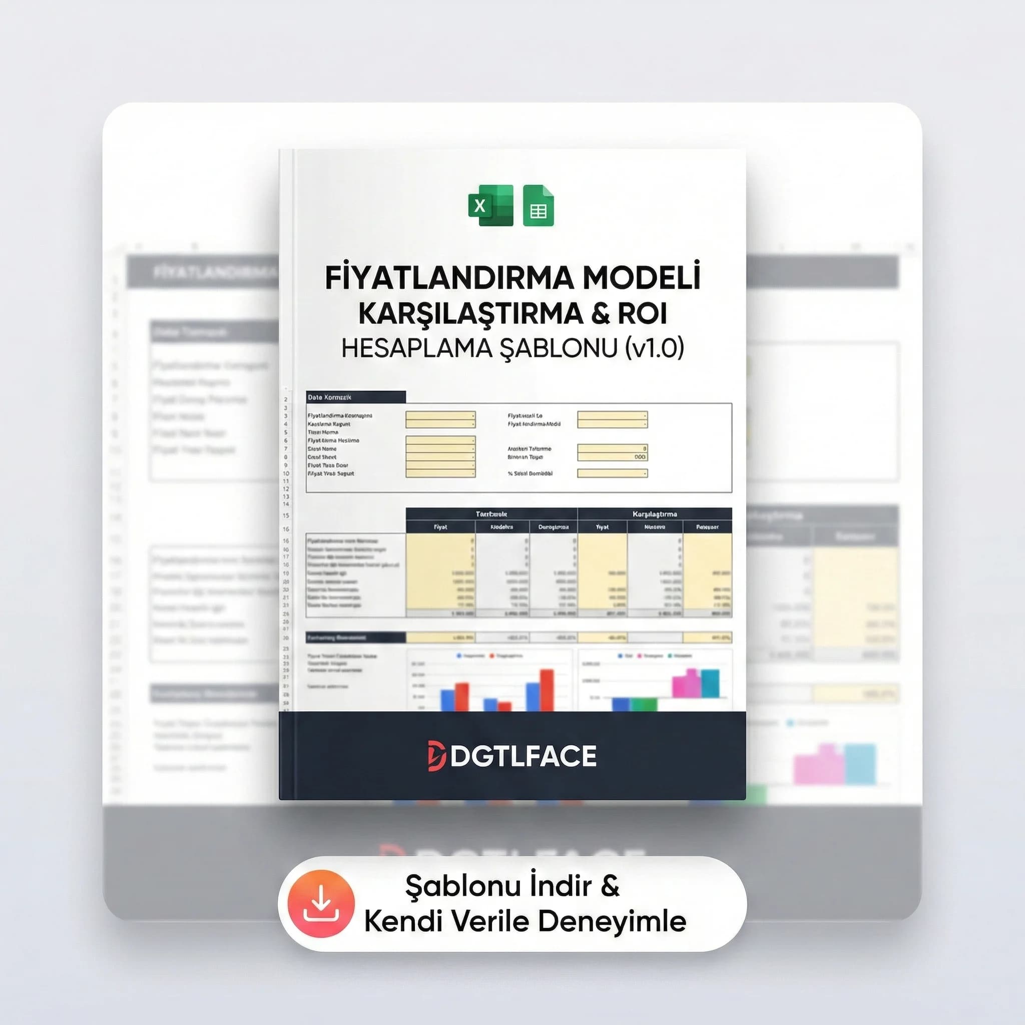 Fiyatlandırma karşılaştırma ve ROI hesaplama şablonu, otel ekibi çıktısı