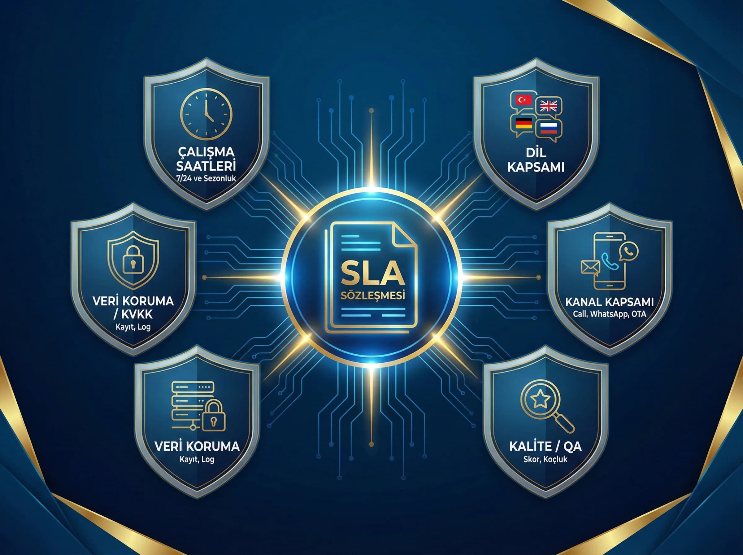 SLA ve sözleşme başlıkları bölümü, yönetim seviyesi kontrol teması