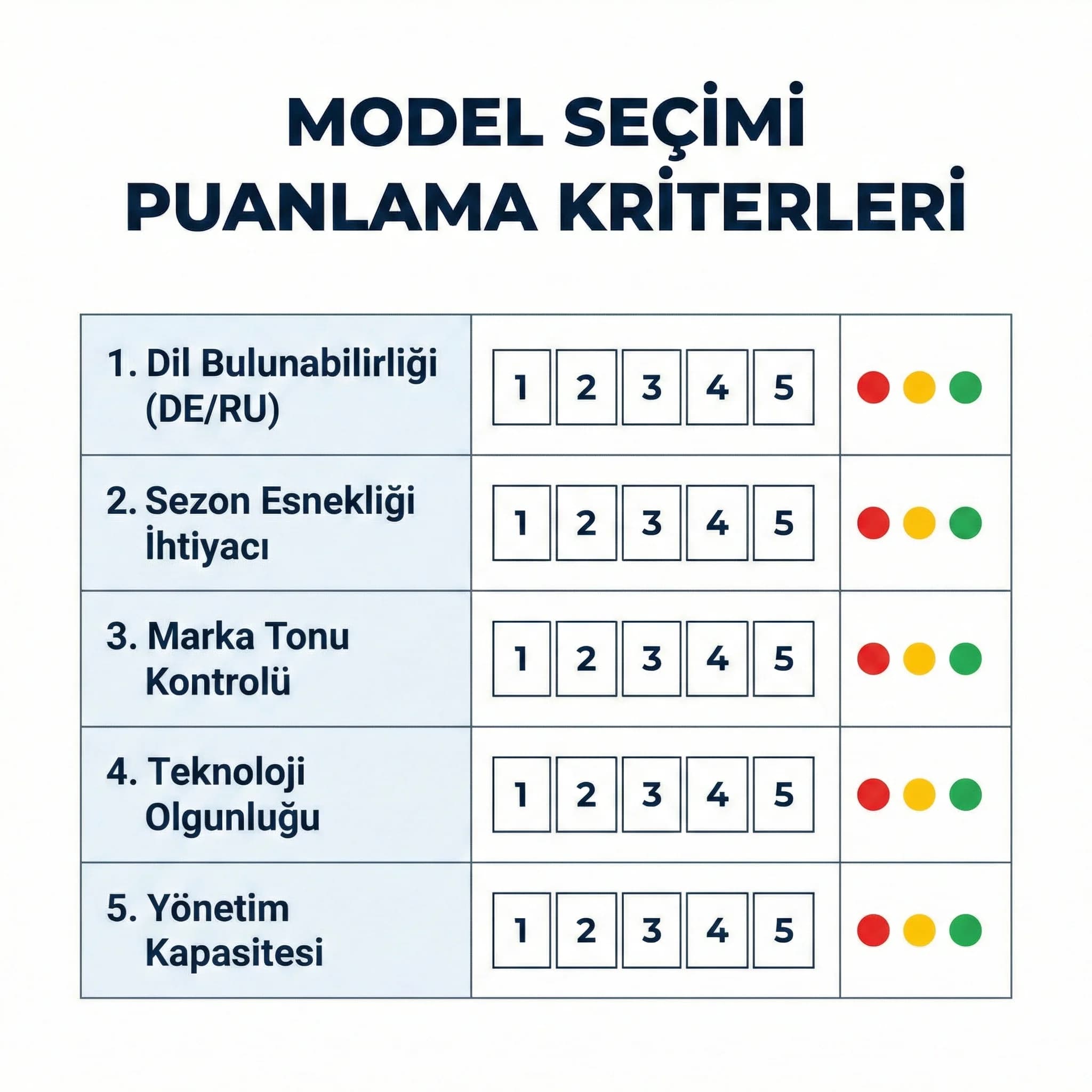 Outsource vs in-house karar matrisi, puanlama ve risk işaretleme kartı