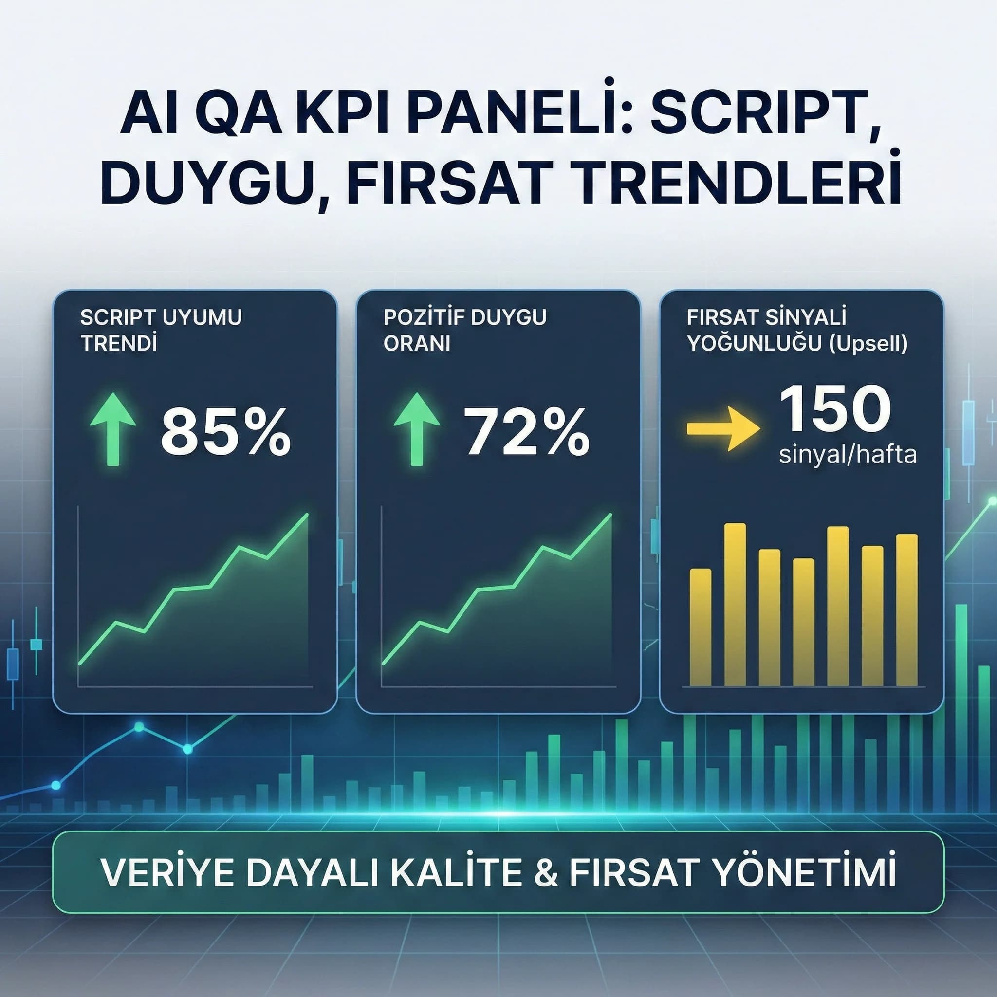 Kaçan talep, yanıt süresi ve QA KPI paneli, mitleri ölçümle netleştirme
