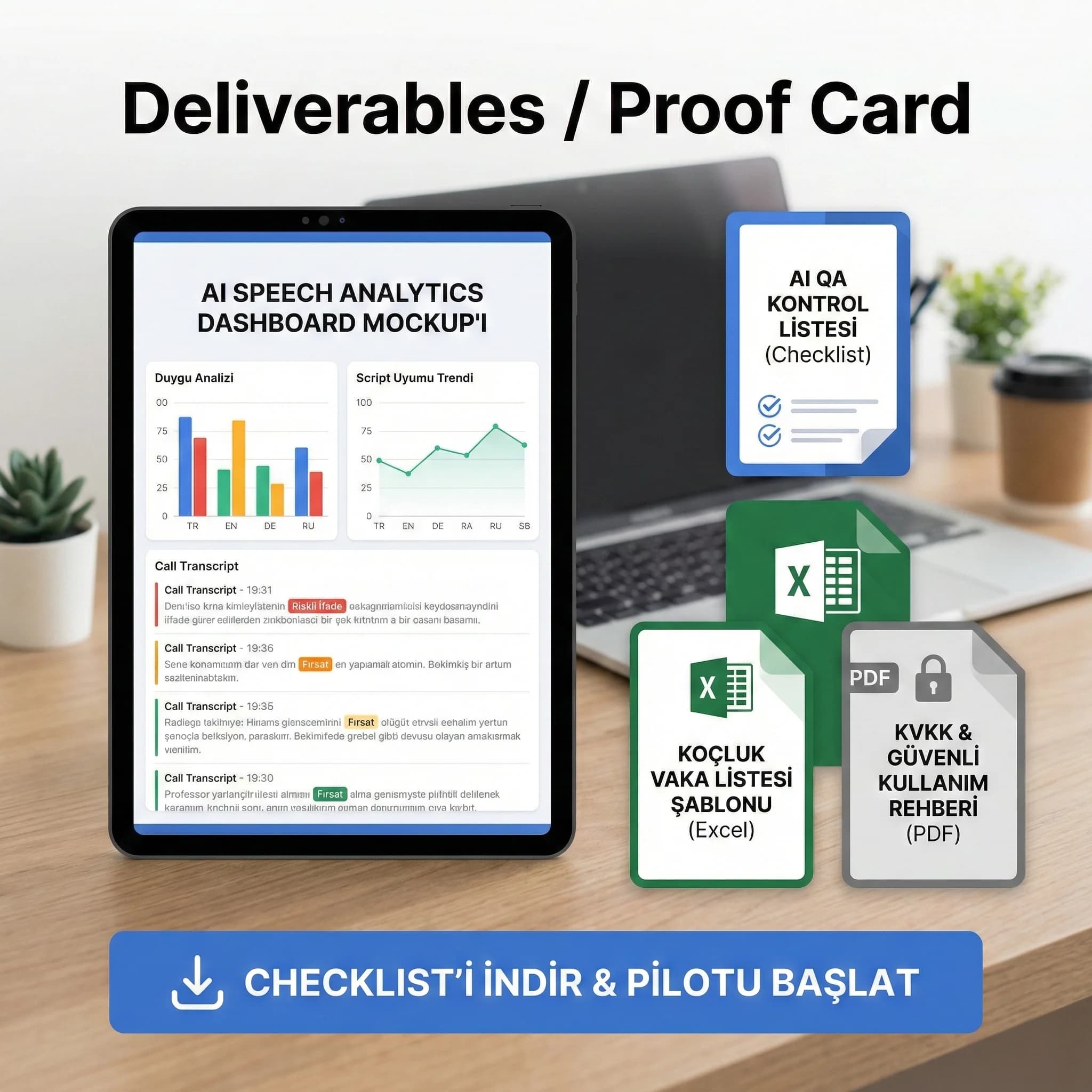 Öncesi/sonrası journey örneği ve argüman kartları, otel ekiplerine uygulanabilir çıktı