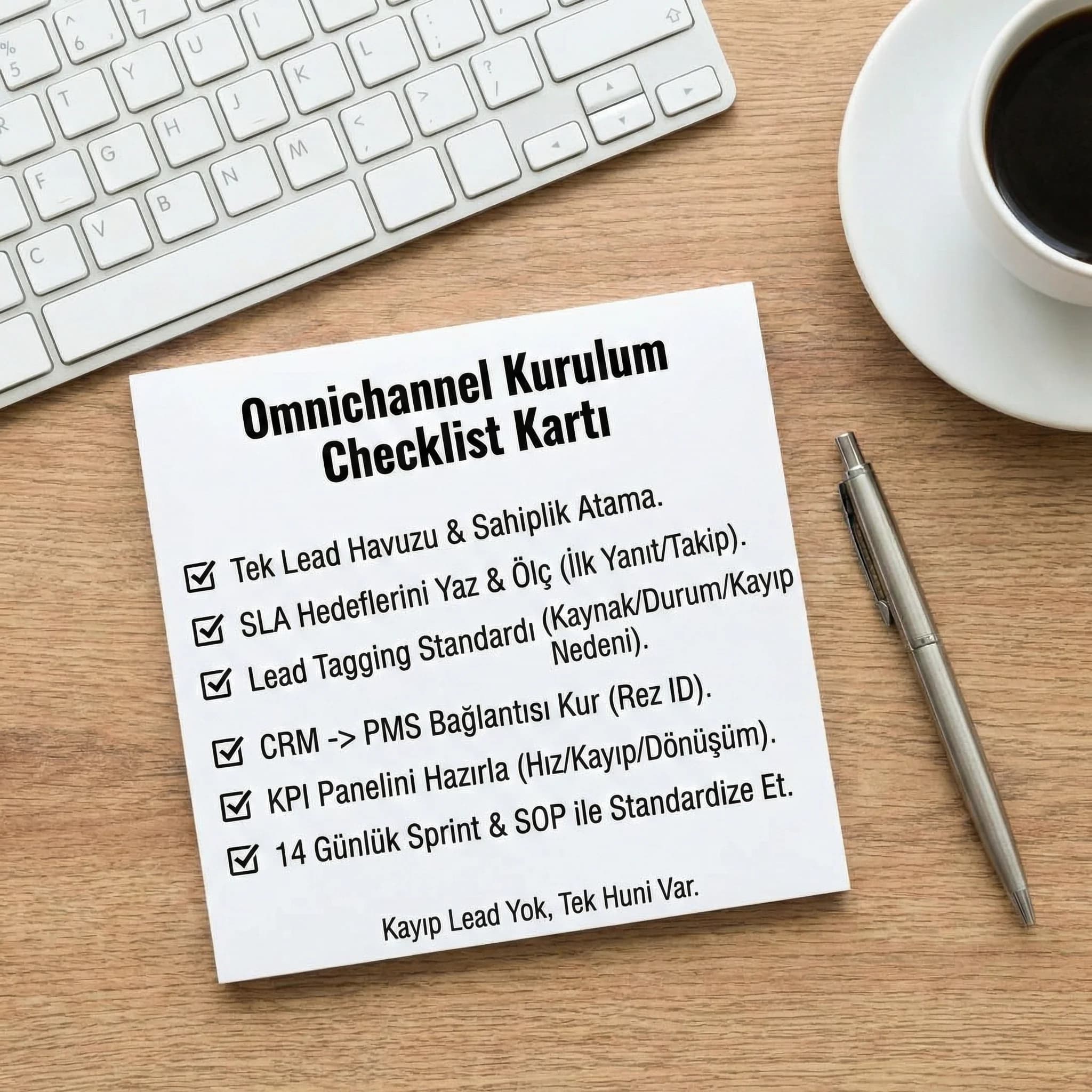 SLA + sahiplik + tagging checklist kartı