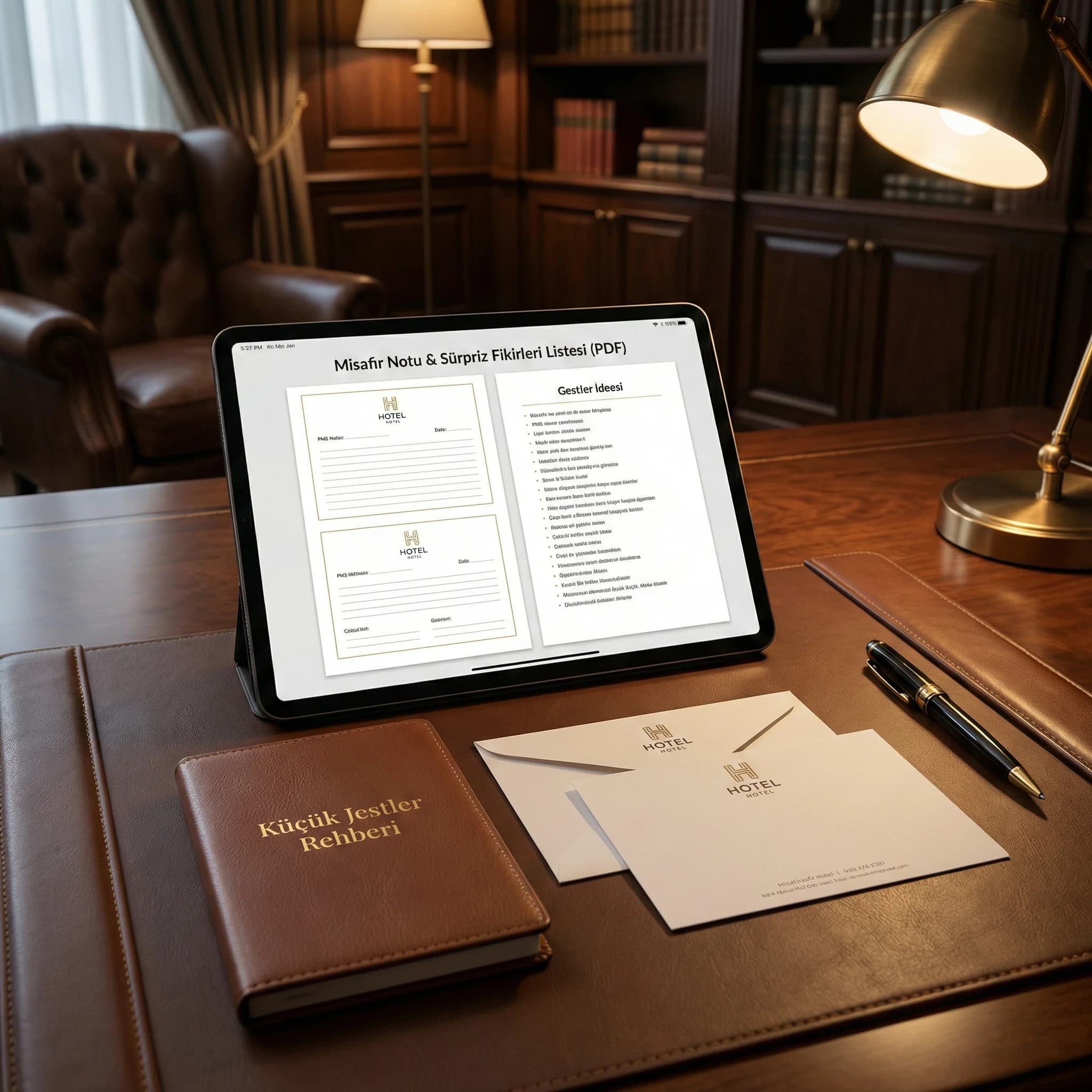 Misafir notu + küçük jest listesi (asset)