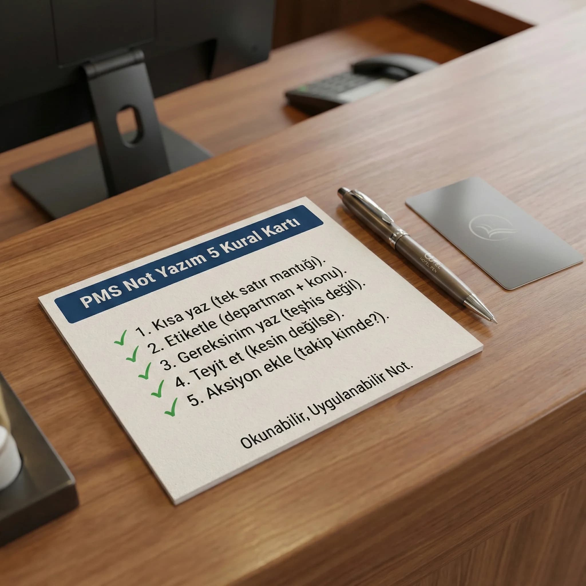 İyi not yazım kuralları kartı