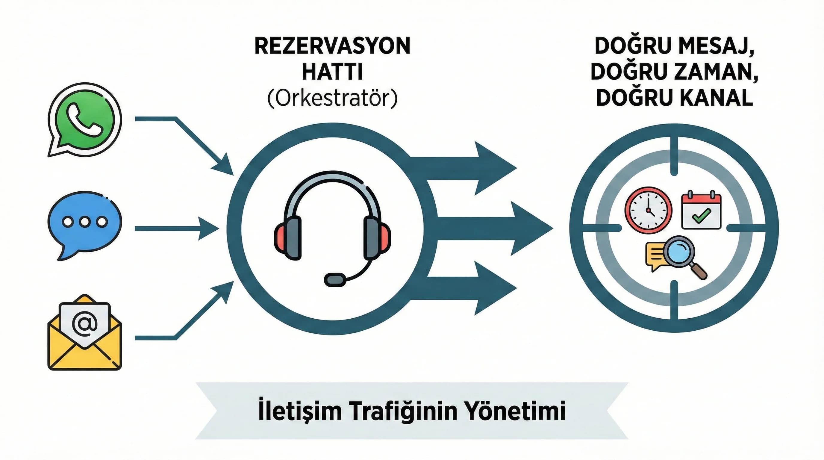 Kanallar + rezervasyon hattı rolü