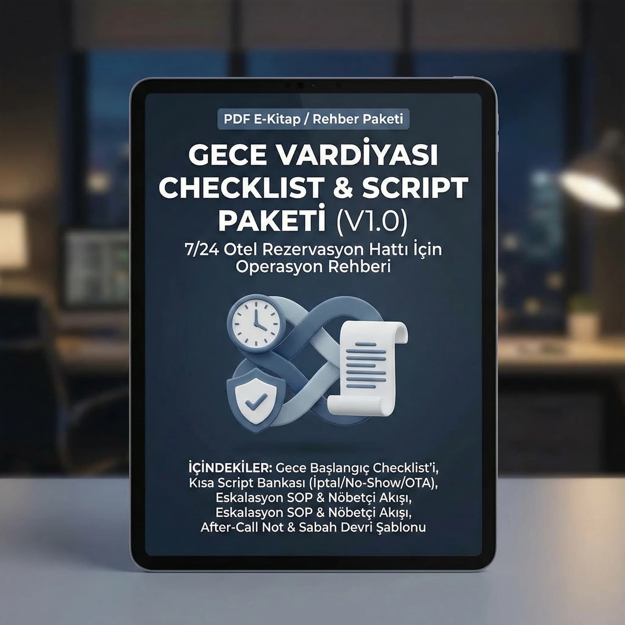 7/24 vs prime-time karar özeti ve SOP paket çıktıları otel yönetimi