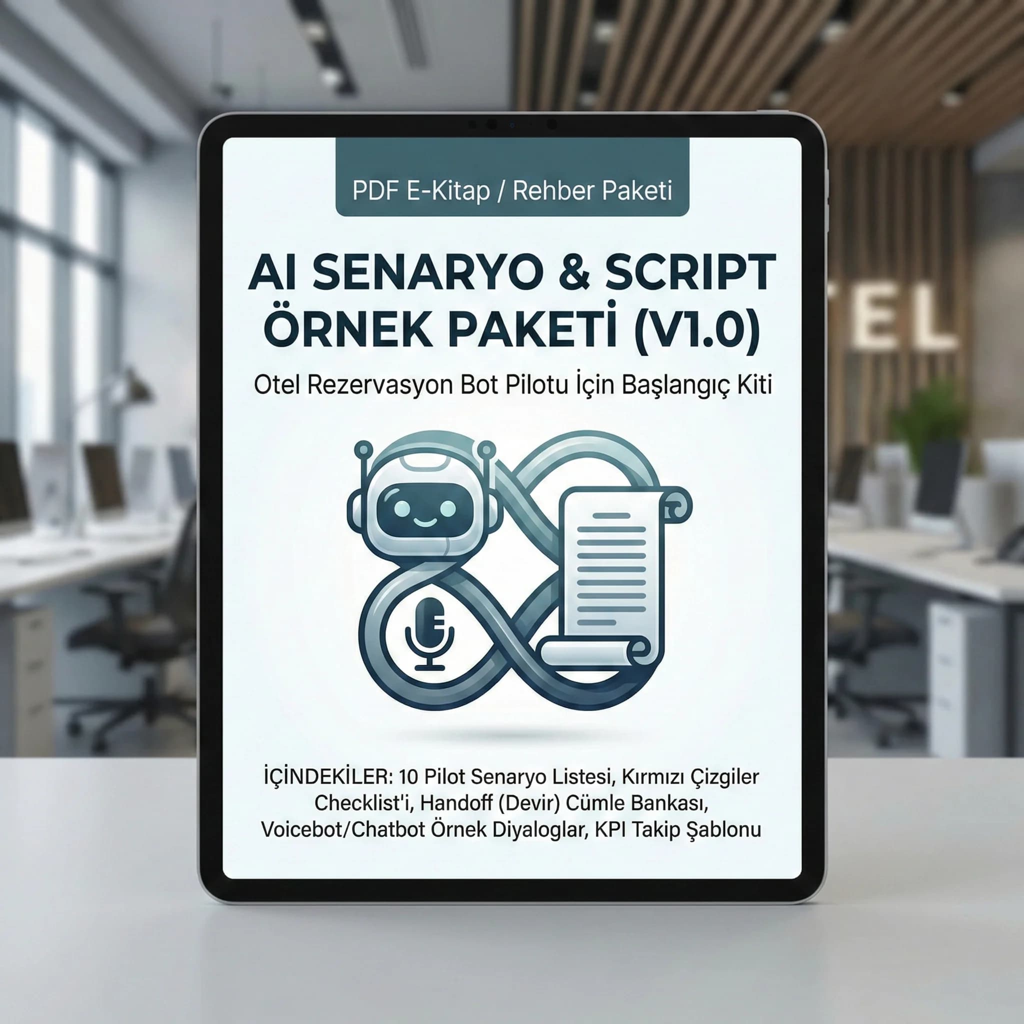 Pilot plan + senaryo paketi çıktıları