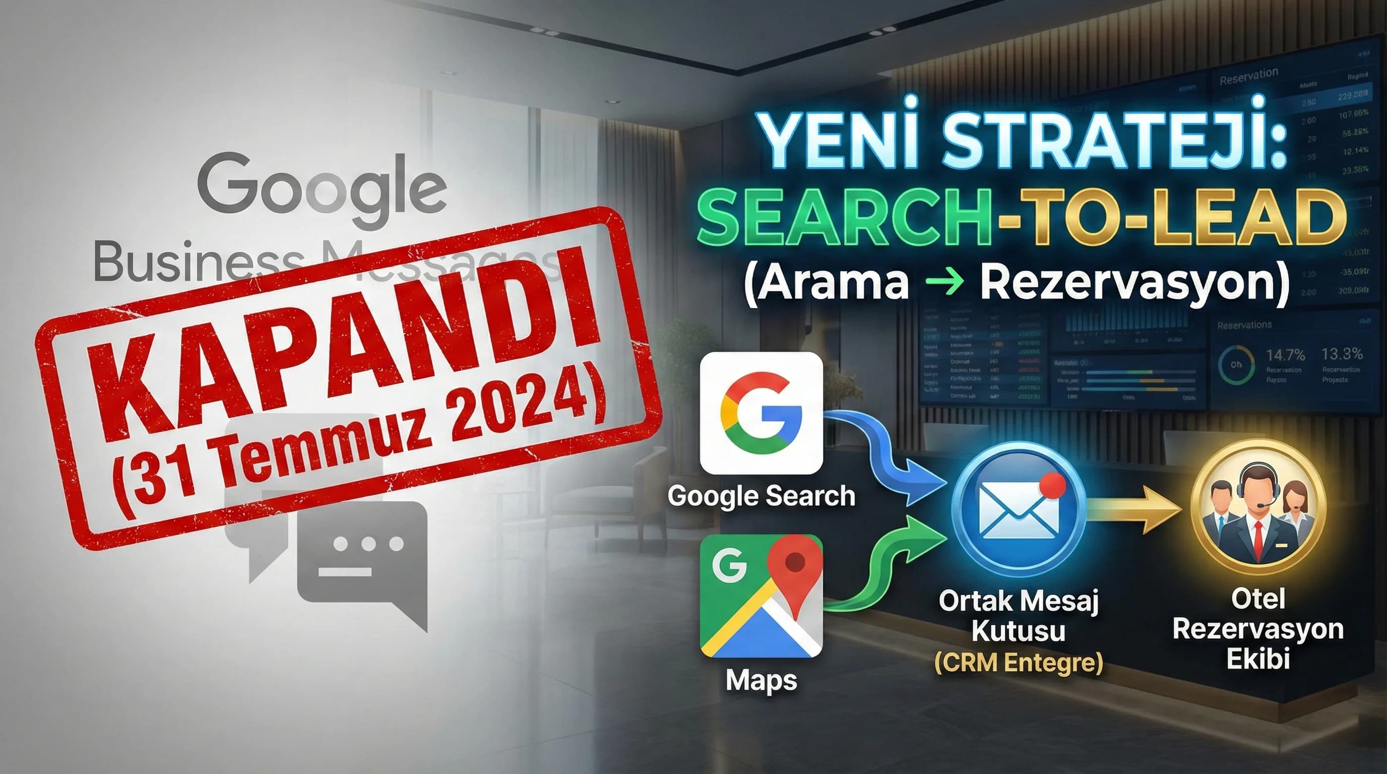 Google Business Messages ile Arama Sonuçlarından Doğrudan Rezervasyon Desteği