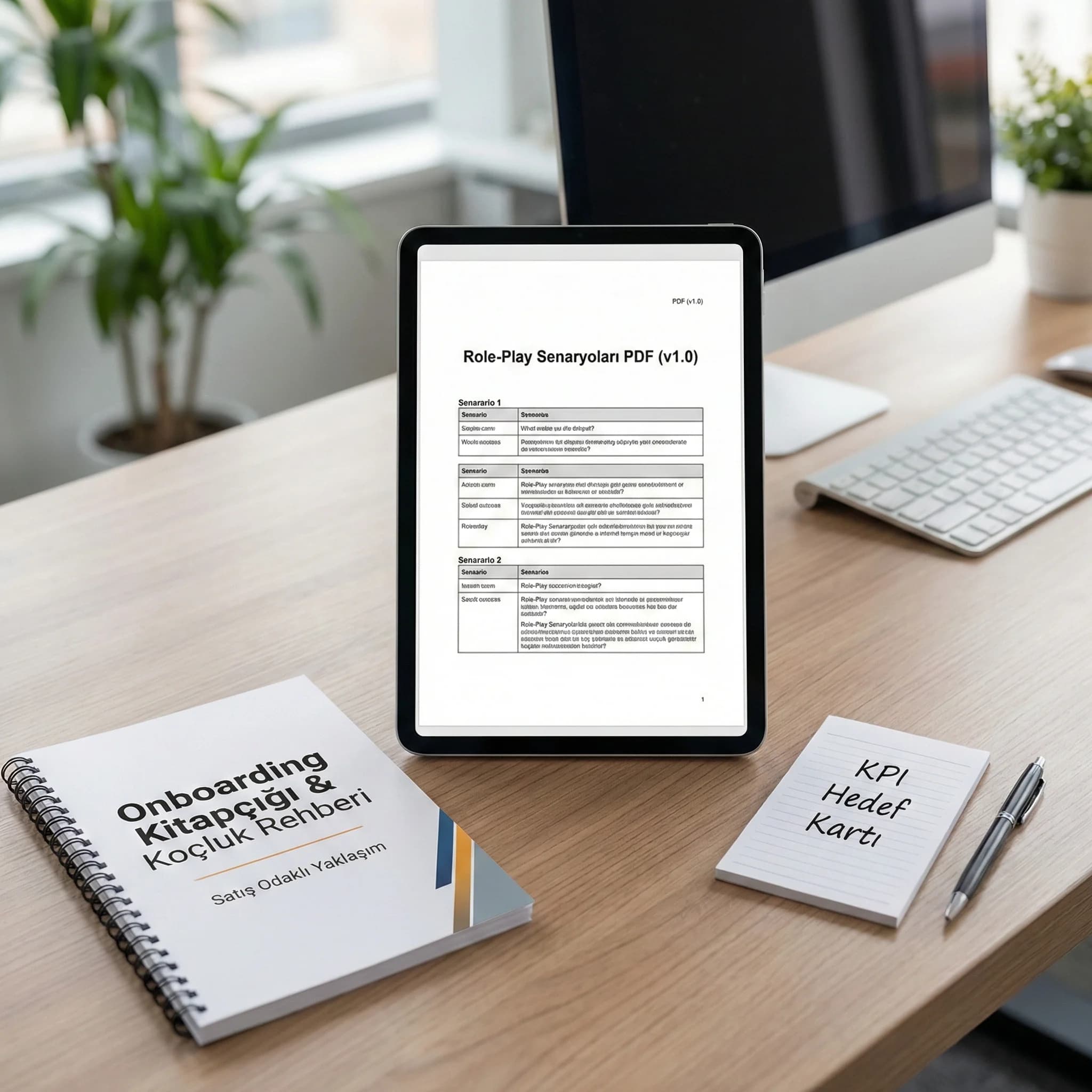 Role-play PDF + onboarding kit çıktıları