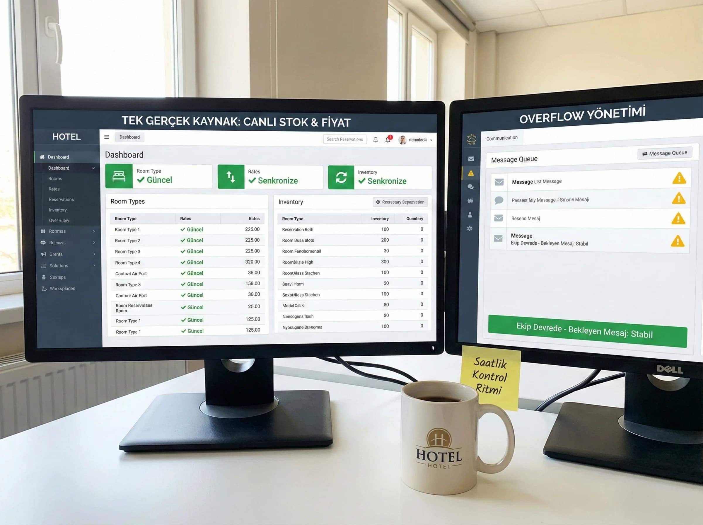 Kampanya sırasında stok fiyat ve overflow yönetimini ayıran otel görseli