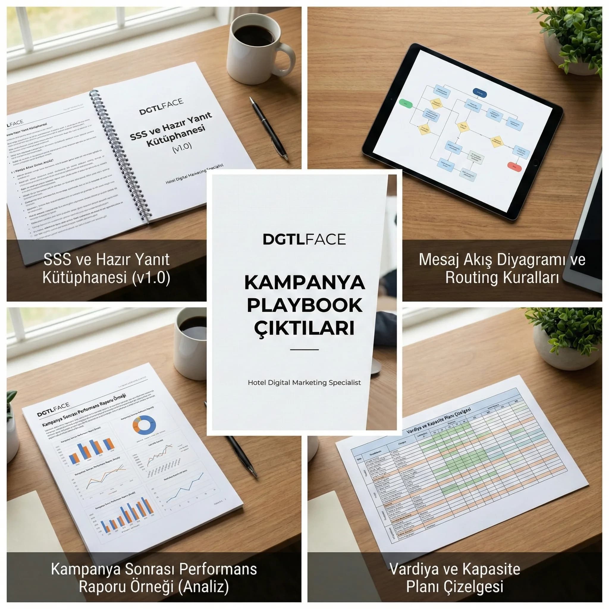 Kampanya SSS hazır yanıt ve rapor çıktılarıyla güven sağlayan otel kanıt kartı