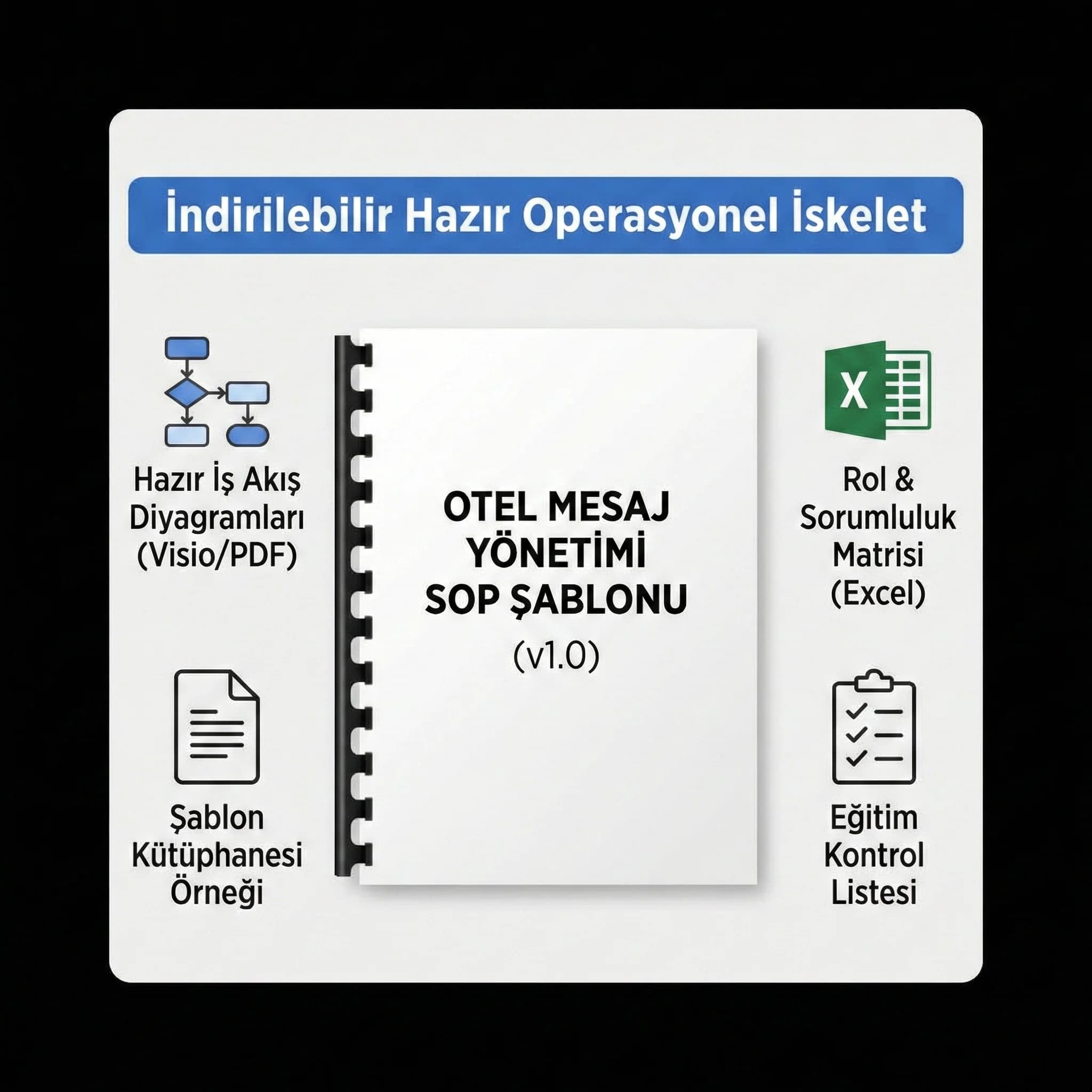 SOP şablonu iş akışı ve eğitim çıktılarıyla güven sağlayan kanıt kartı