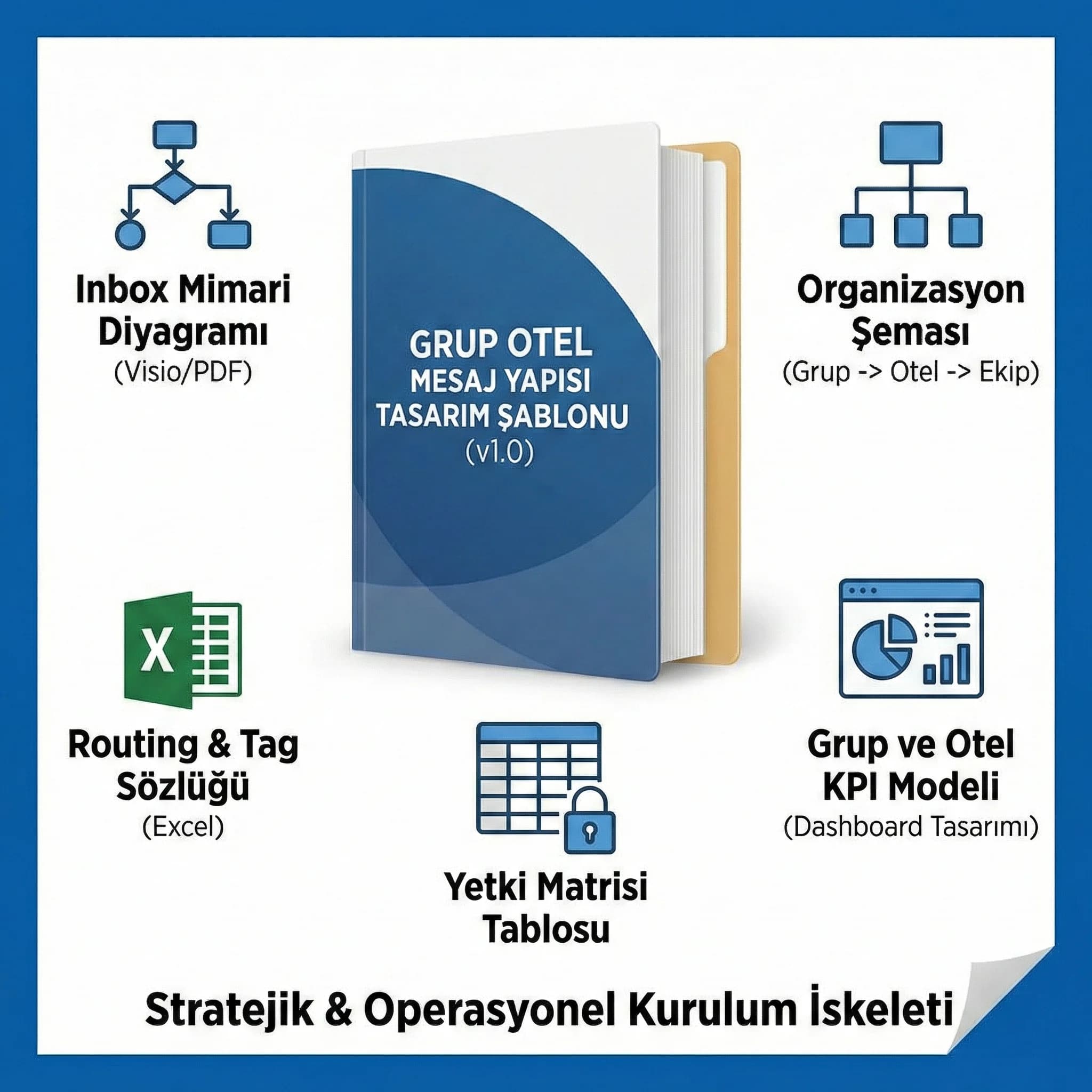 Grup otel mesaj yapısı tasarım çıktıları ve org şeması kanıt kartı