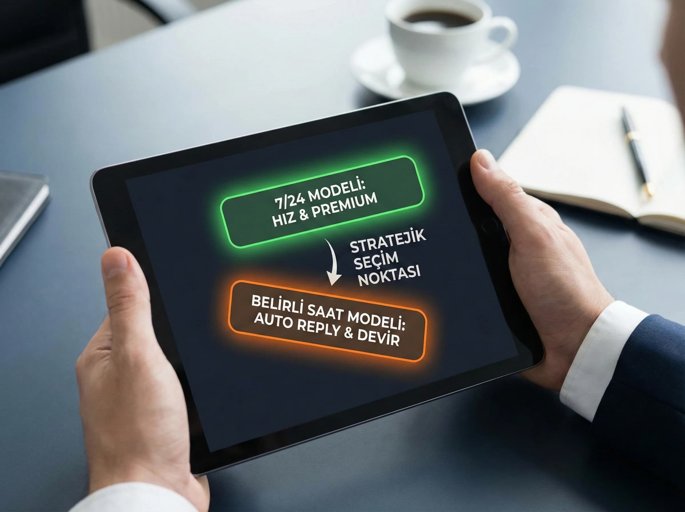 Shared inbox ve otel bazlı inbox kararını ayıran bölüm görseli