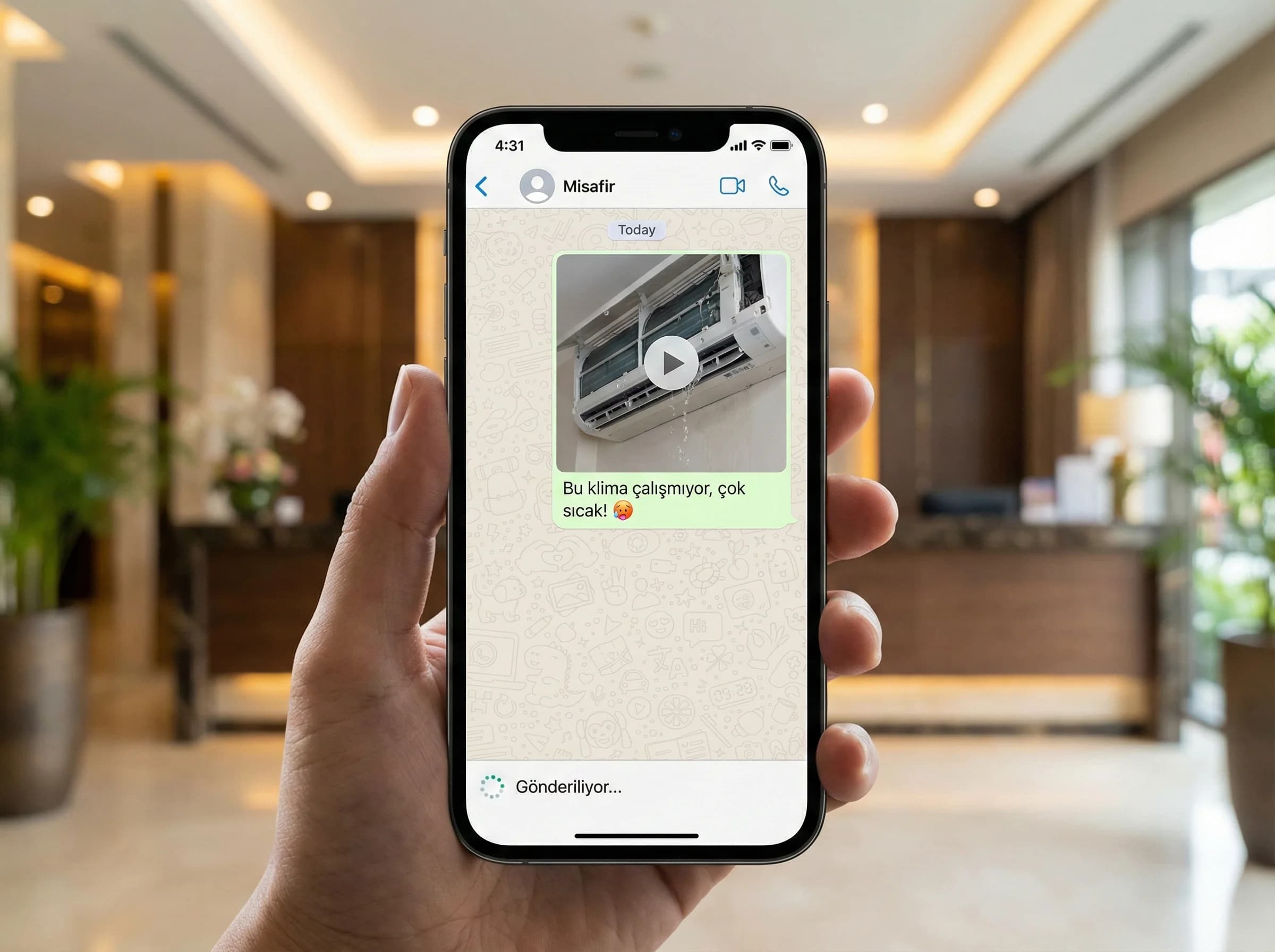 Görsel içerik işleme + risk kontrolü + otel operasyon çerçevesi