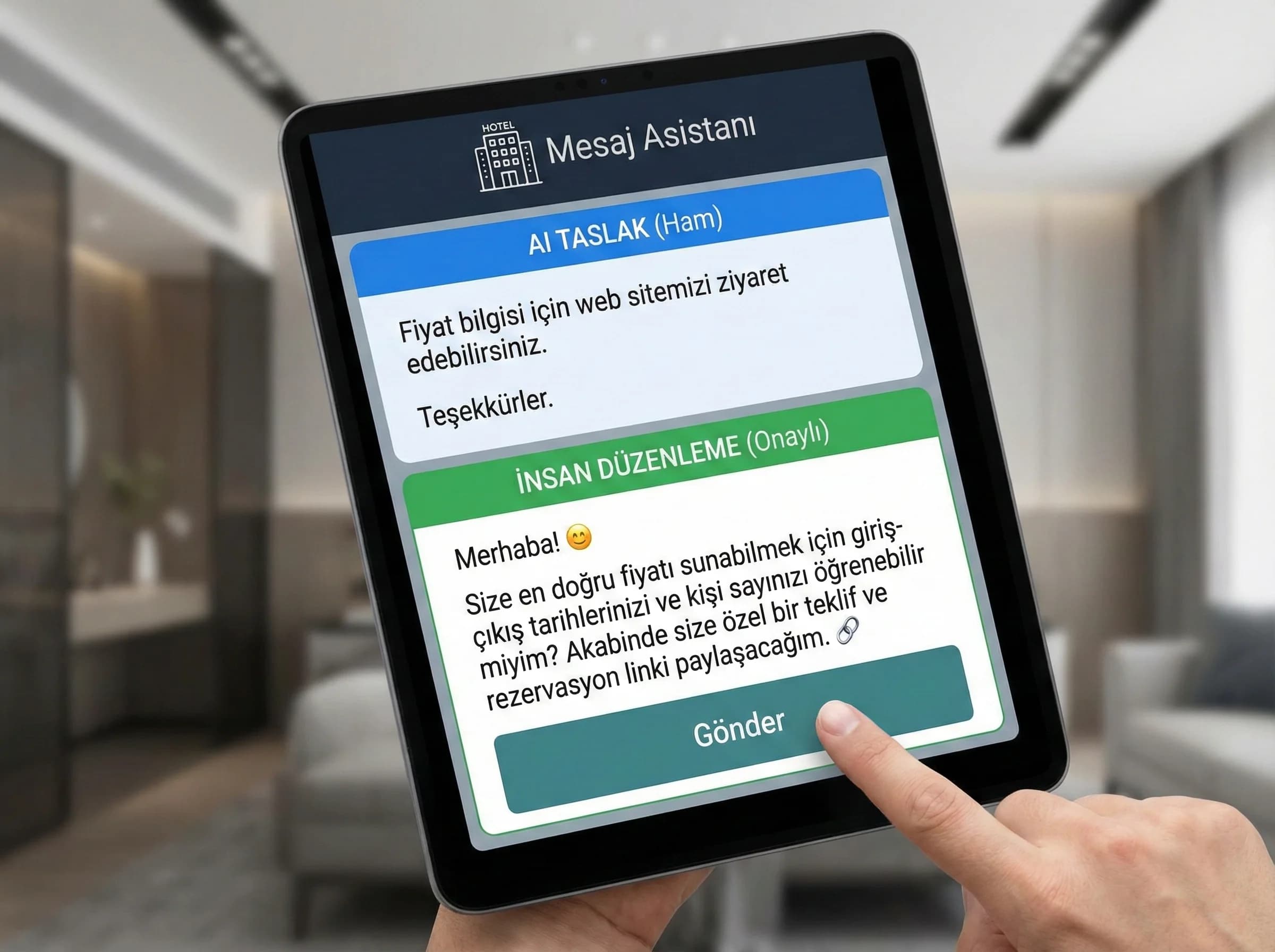 AI kullanım alanları (yeşil/kırmızı) geçiş görseli