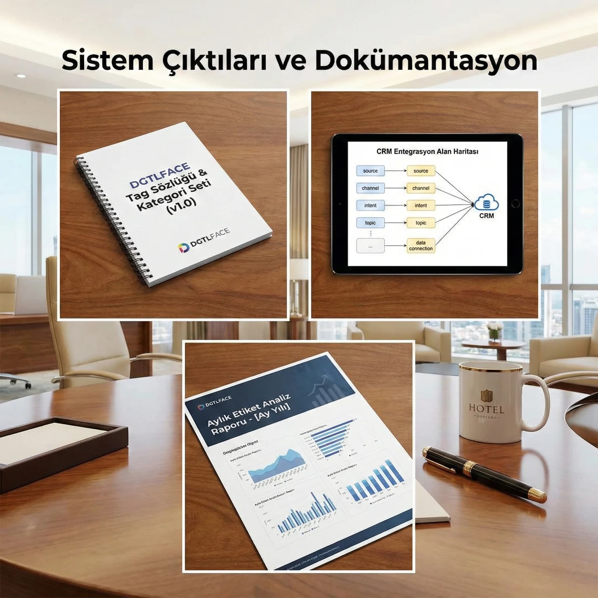 Tag sözlüğü kategori seti ve rapor çıktılarıyla güven sağlayan otel kanıt kartı