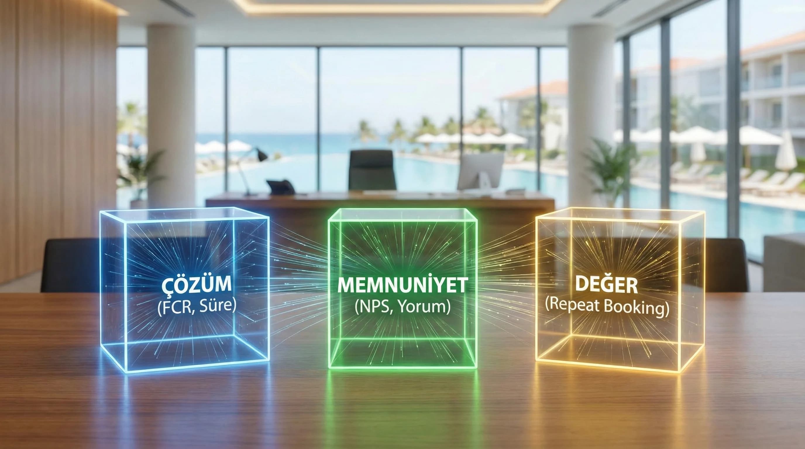 KPI sepetleri amacı çözüm memnuniyet değer ayrımı otel bağlamı