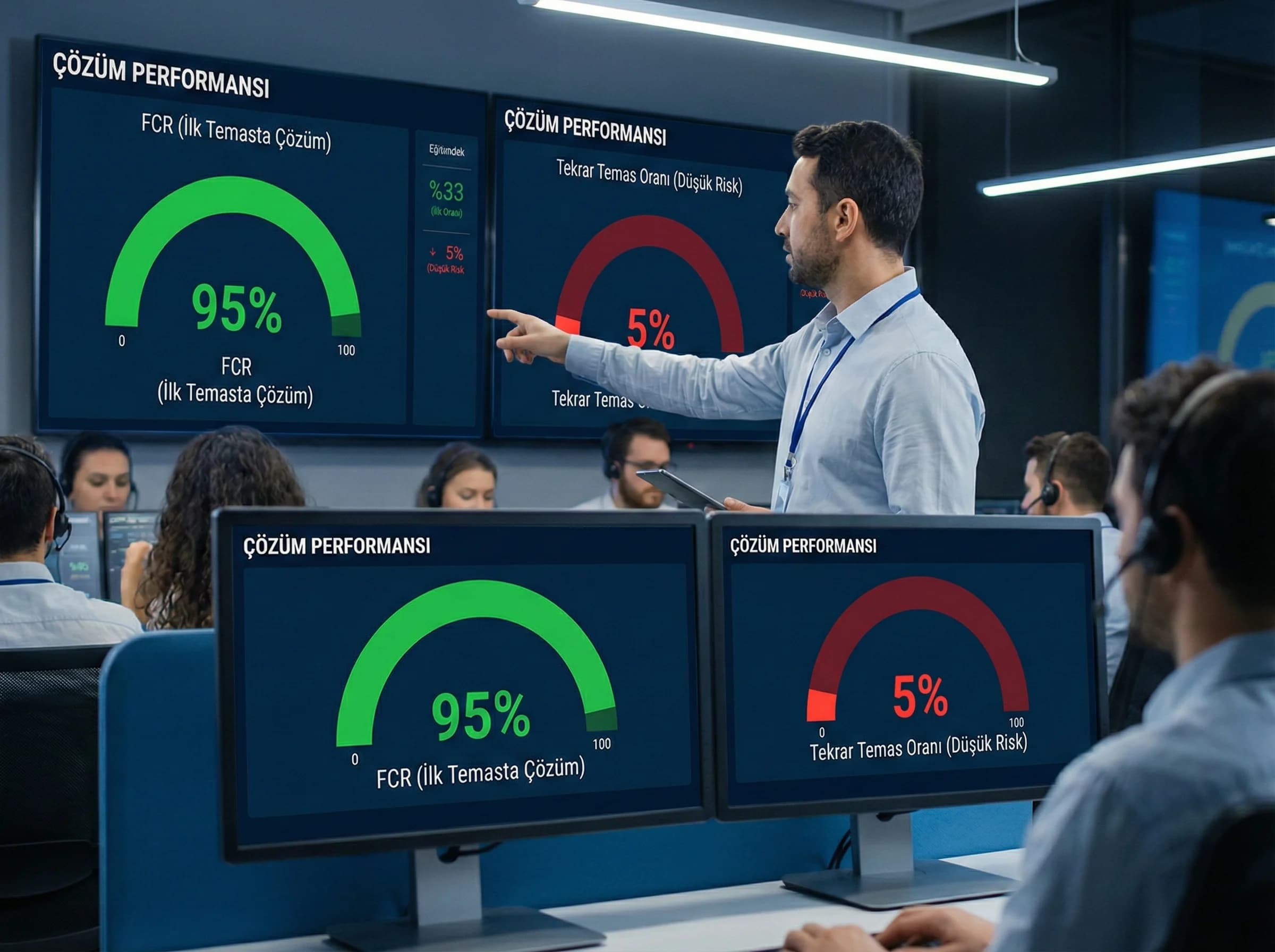 Çözüm KPI’ları bölümü amacı FCR ve tekrar temas otel bağlamı