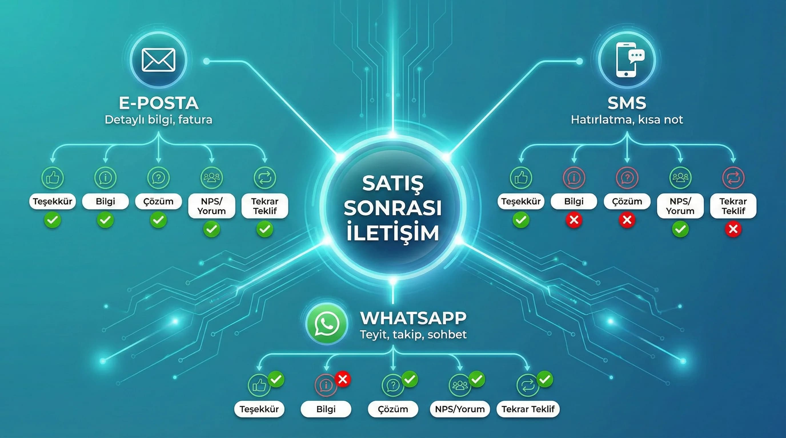 Kanal amaç matrisi amacı doğru mesajı doğru kanalda kullanma otel bağlamı
