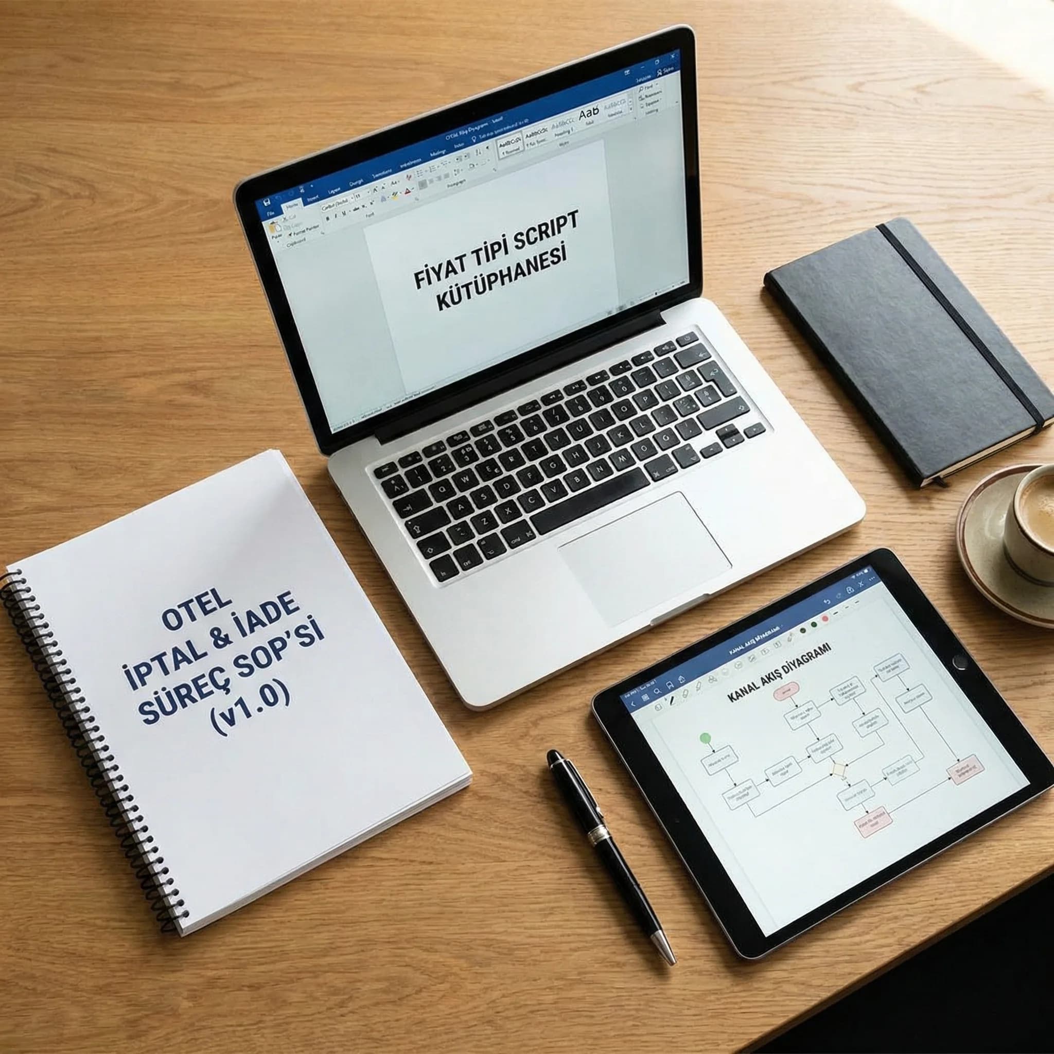 Script ve akış deliverables amacı süreç standardı otel bağlamı