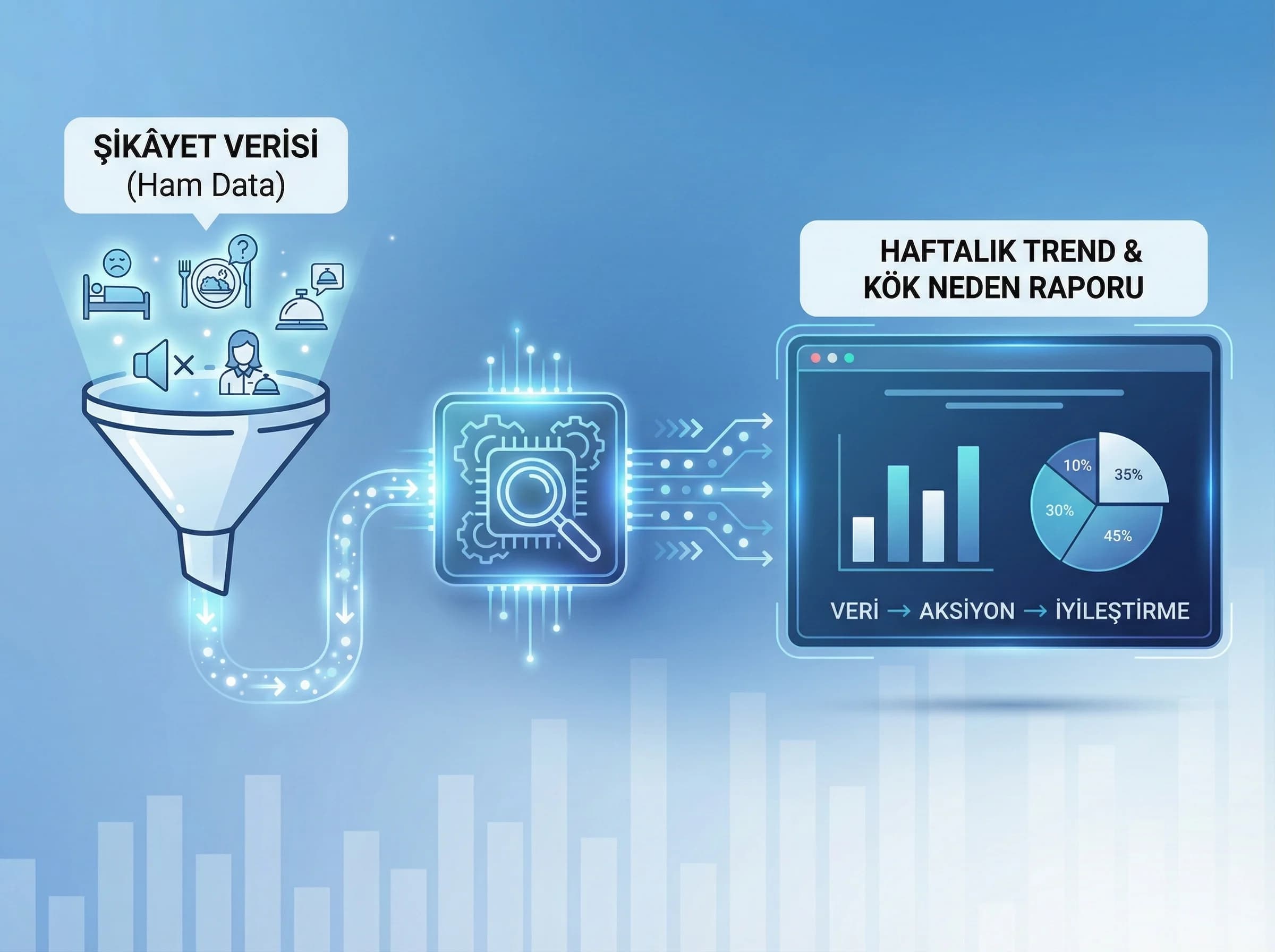 Veri analizi bölümü amacı şikâyet raporlama otel bağlamı