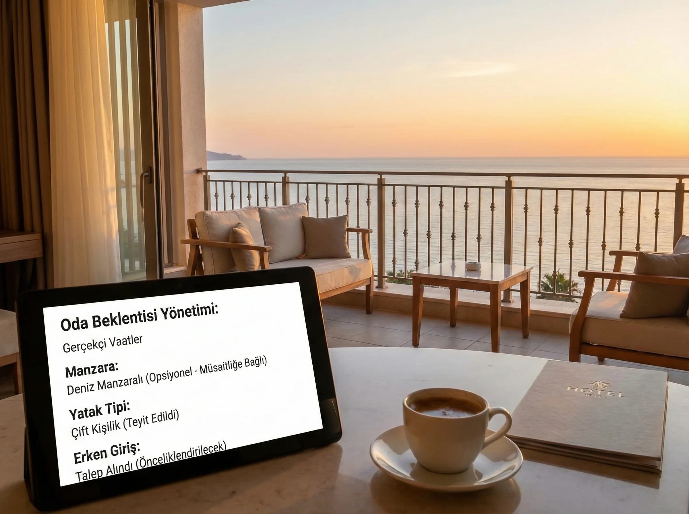 Beklenti yönetimi bölümü amacı oda tesis hizmet netliği otel bağlamı