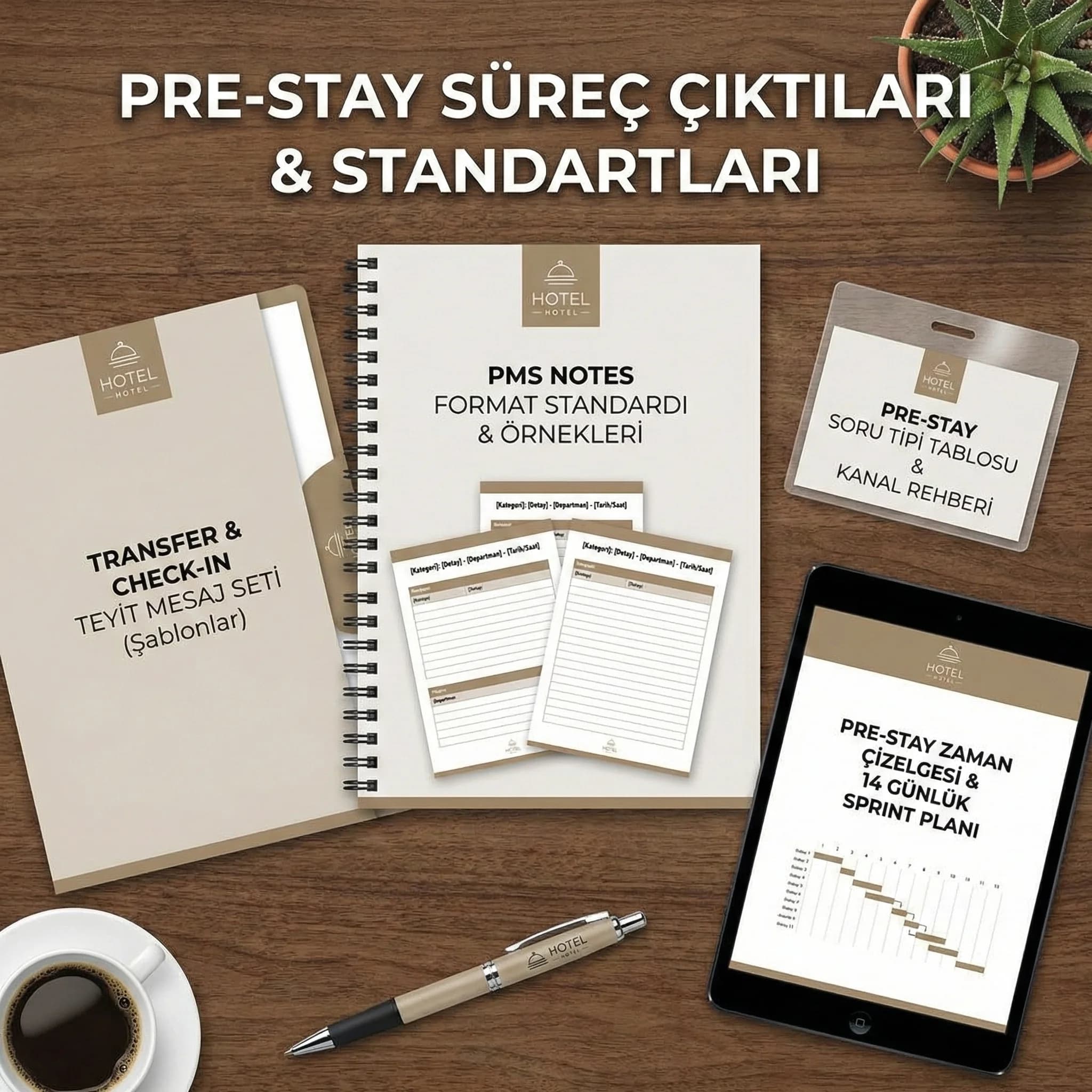 Pre-stay süreç çıktıları amacı PMS not standardı otel bağlamı