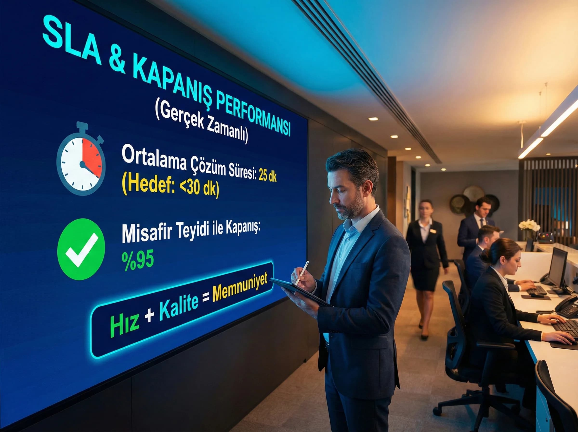 SLA ve kapanış bölümü amacı hız ve kalite dengesi