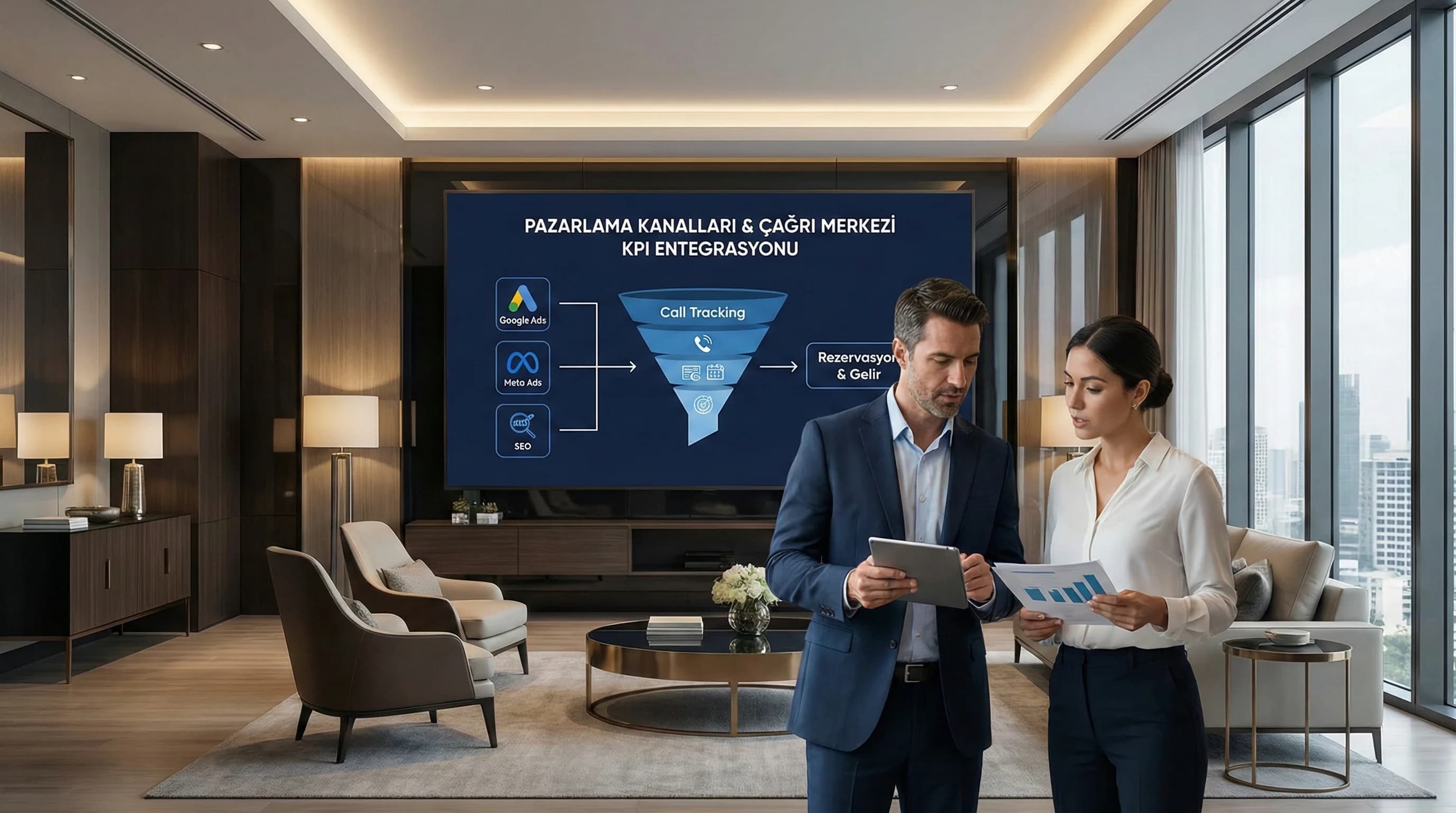 Google Ads, Meta Ads ve SEO ile Çağrı Merkezi KPI Entegrasyonu: Kampanyalar Gerçekten Rezervasyon Getiriyor mu?