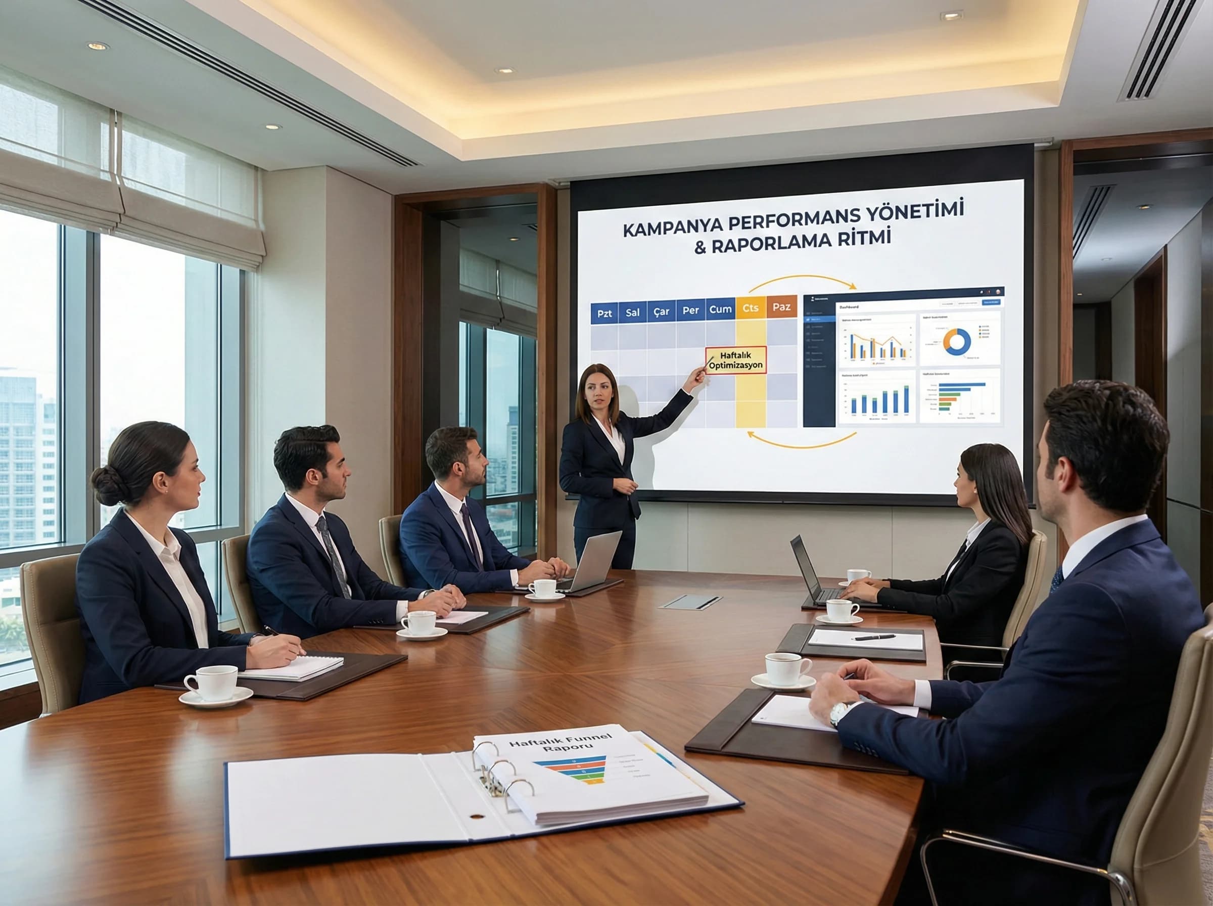 Attribüsyon ve raporlama ritmi, kampanya performans yönetimi geçiş görseli