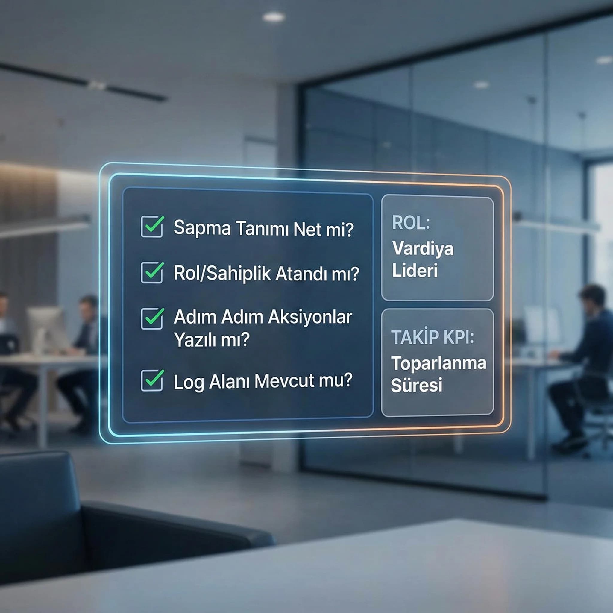 Runbook kontrol listesi, sahiplik ve takip KPI’ları çerçevesi