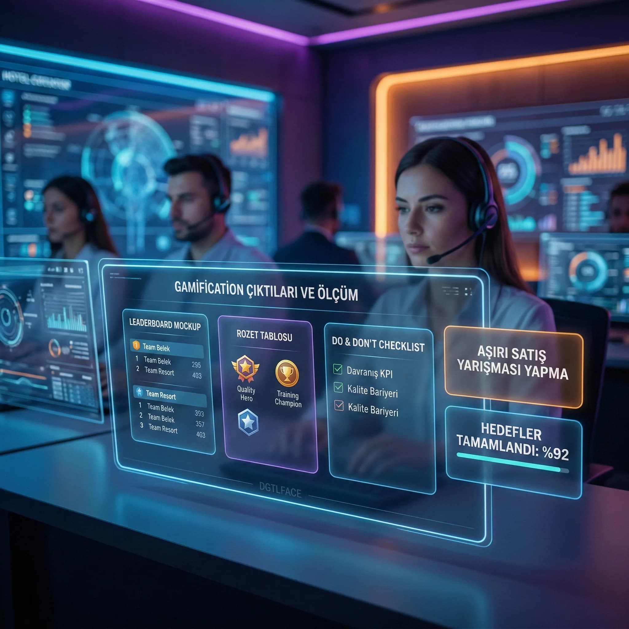 Leaderboard ve rozet tablosu çıktıları, gamification deliverables