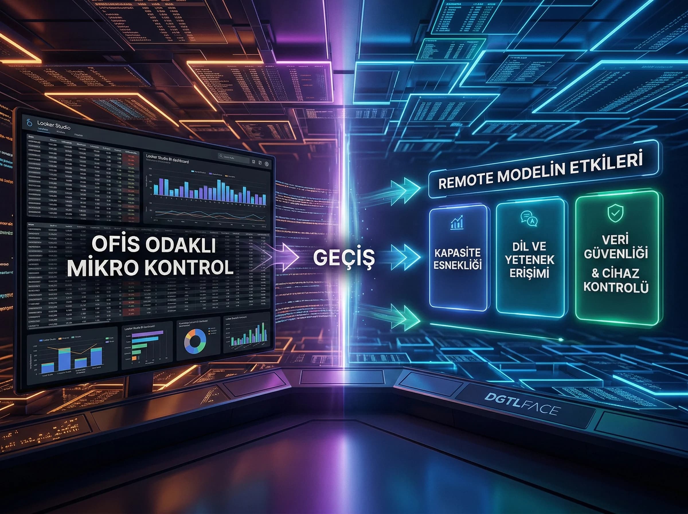 Kapasite yetenek ve risk etkileri, remote çağrı merkezi geçiş görseli”